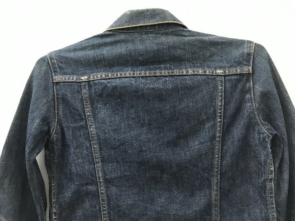 Helmut Lang 1999 Helmut Lang Elongated Turn Up Sleeves Denim Jacket Size US XS / EU 42 / 0 - 9 Thumbnail