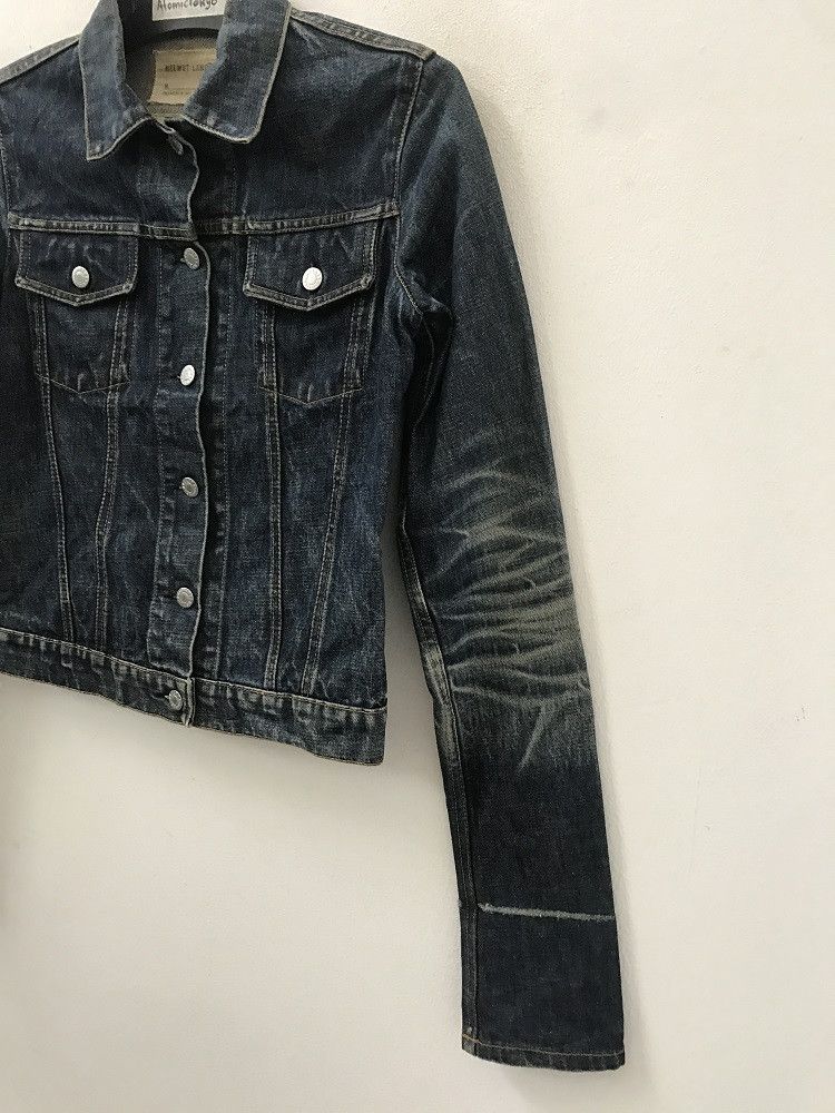 Helmut Lang 1999 Helmut Lang Elongated Turn Up Sleeves Denim Jacket Size US XS / EU 42 / 0 - 6 Thumbnail