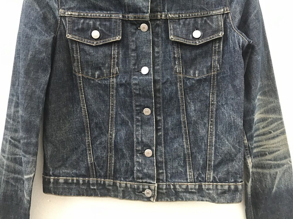 Helmut Lang 1999 Helmut Lang Elongated Turn Up Sleeves Denim Jacket Size US XS / EU 42 / 0 - 3 Thumbnail