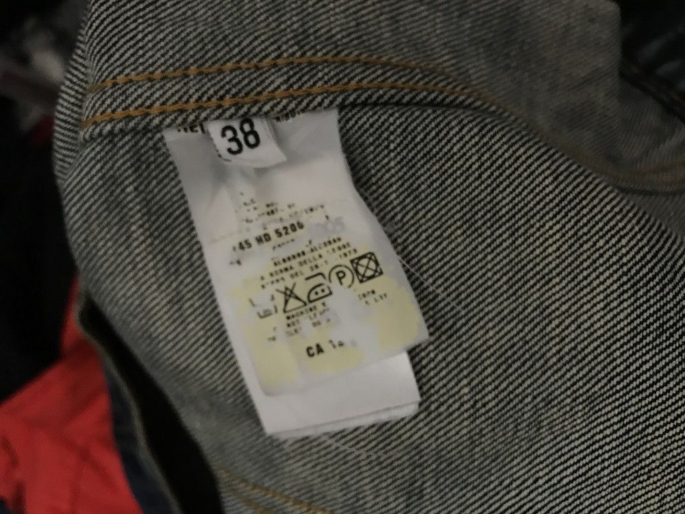 Helmut Lang 1999 Helmut Lang Elongated Turn Up Sleeves Denim Jacket Size US XS / EU 42 / 0 - 14 Thumbnail