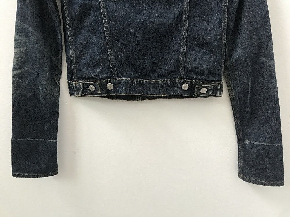 Helmut Lang 1999 Helmut Lang Elongated Turn Up Sleeves Denim Jacket Size US XS / EU 42 / 0 - 11 Thumbnail