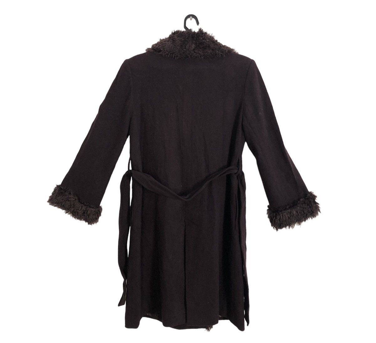 Designer × Norma Kamali Hype Omo Norma Kamali Fur Padded Long Jacket Belt Design Size S / US 4 / IT 40 - 2 Thumbnail