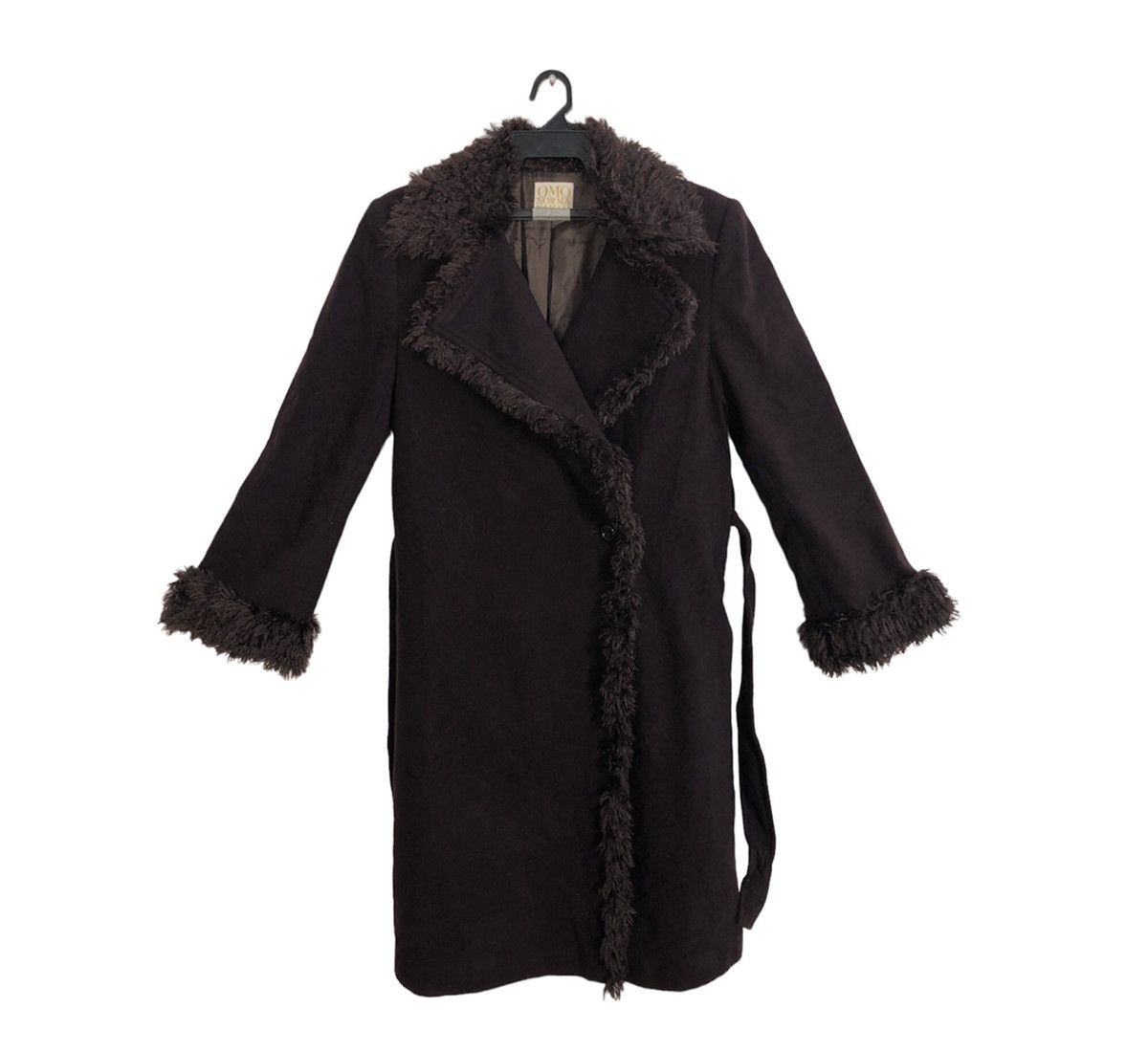Designer × Norma Kamali Hype Omo Norma Kamali Fur Padded Long Jacket Belt Design Size S / US 4 / IT 40 - 1 Thumbnail