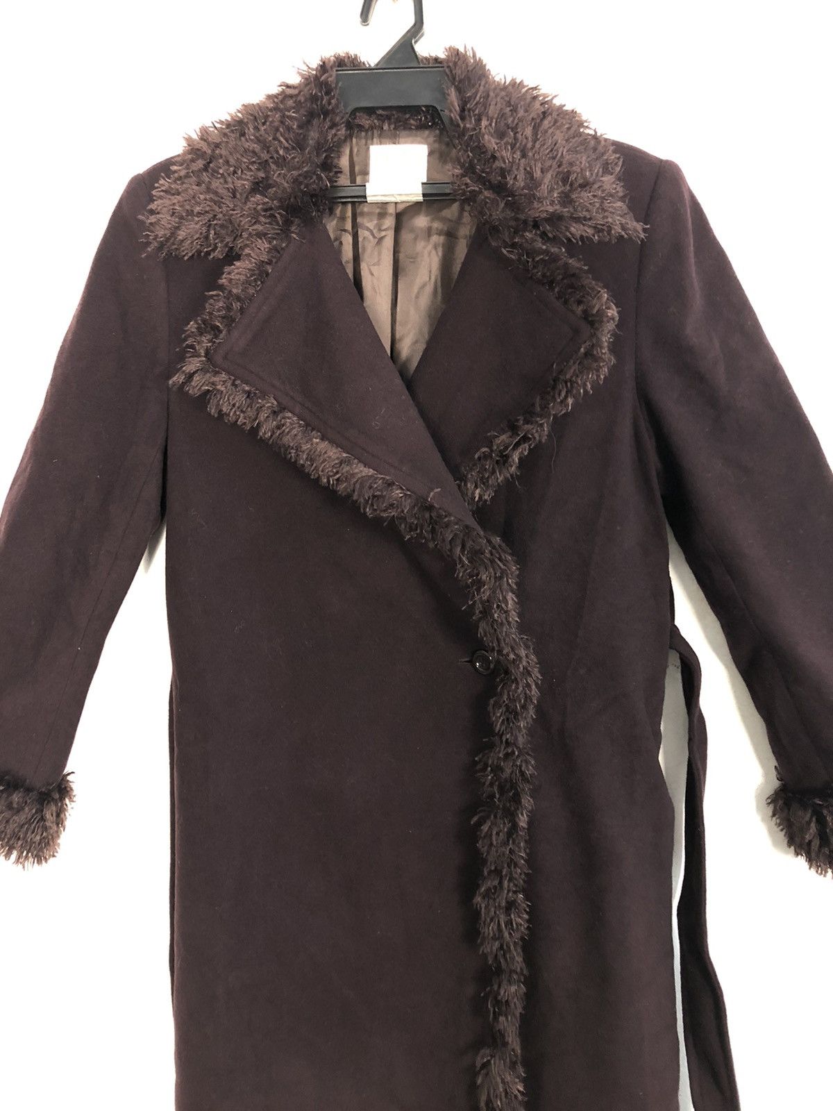 Designer × Norma Kamali Hype Omo Norma Kamali Fur Padded Long Jacket Belt Design Size S / US 4 / IT 40 - 3 Thumbnail