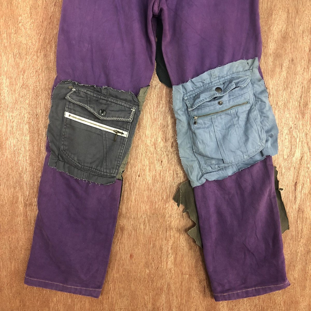 Levi's DL Levis ripped Reconstructed Multipocket Denim Pants #W1870 Size US 32 / EU 48 - 12 Thumbnail