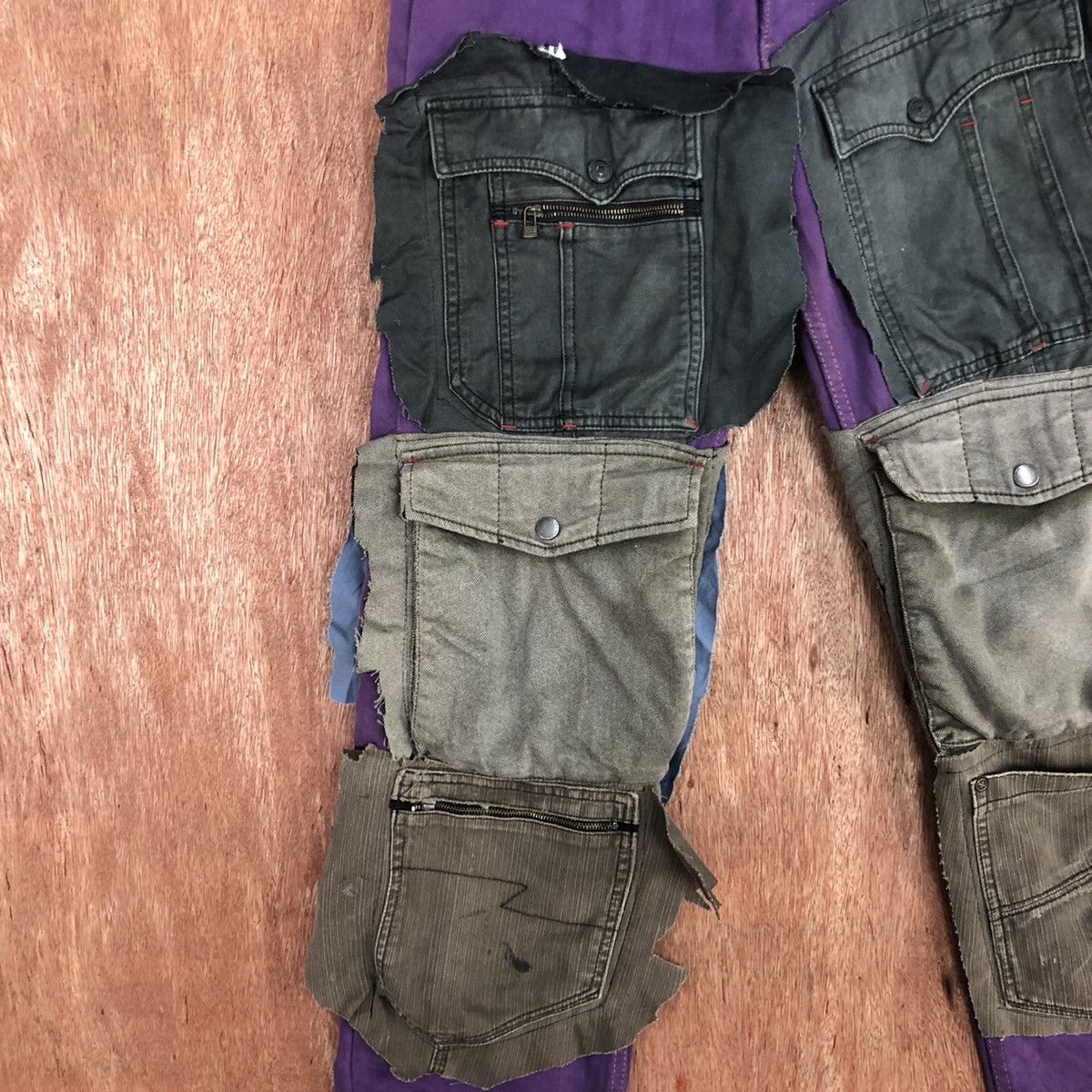 Levi's DL Levis ripped Reconstructed Multipocket Denim Pants #W1870 Size US 32 / EU 48 - 6 Thumbnail
