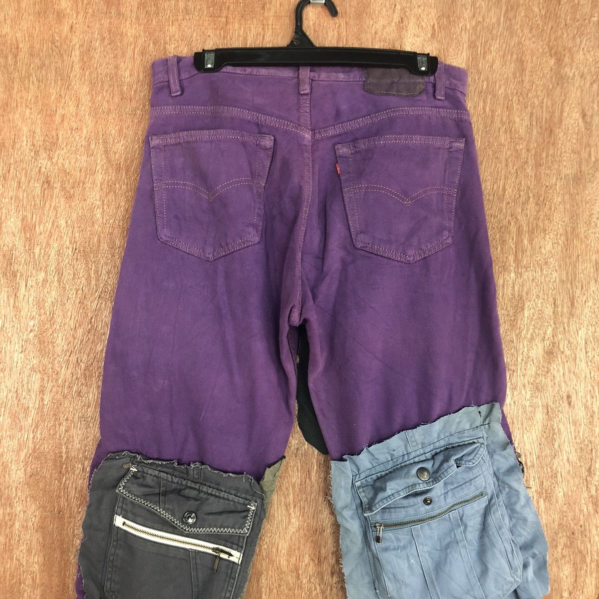Levi's DL Levis ripped Reconstructed Multipocket Denim Pants #W1870 Size US 32 / EU 48 - 11 Thumbnail
