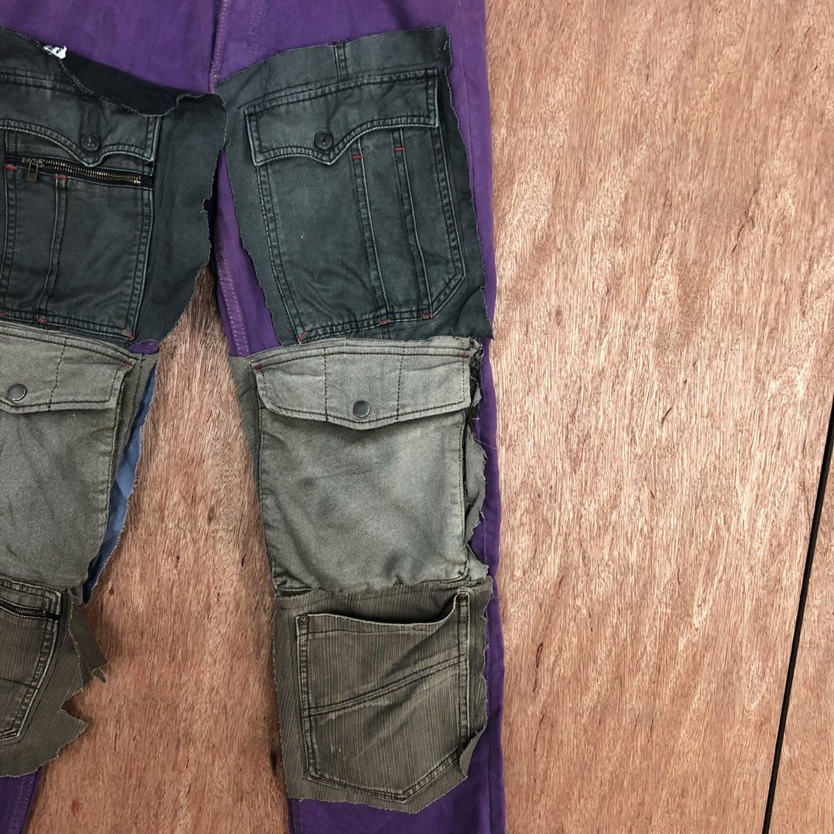 Levi's DL Levis ripped Reconstructed Multipocket Denim Pants #W1870 Size US 32 / EU 48 - 5 Thumbnail
