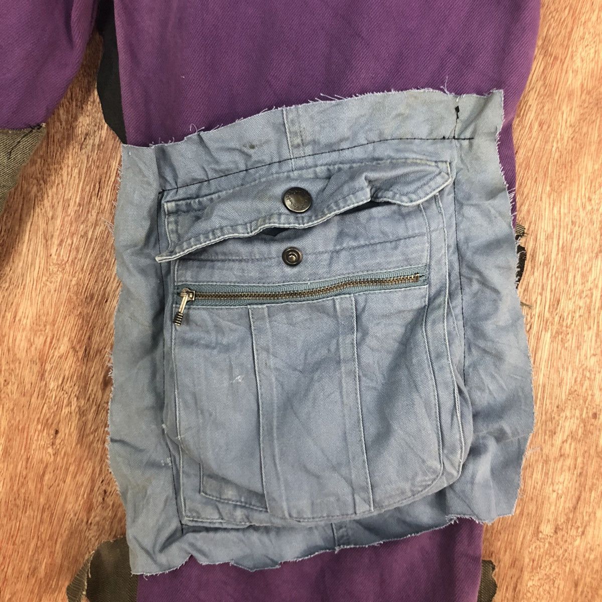 Levi's DL Levis ripped Reconstructed Multipocket Denim Pants #W1870 Size US 32 / EU 48 - 14 Thumbnail