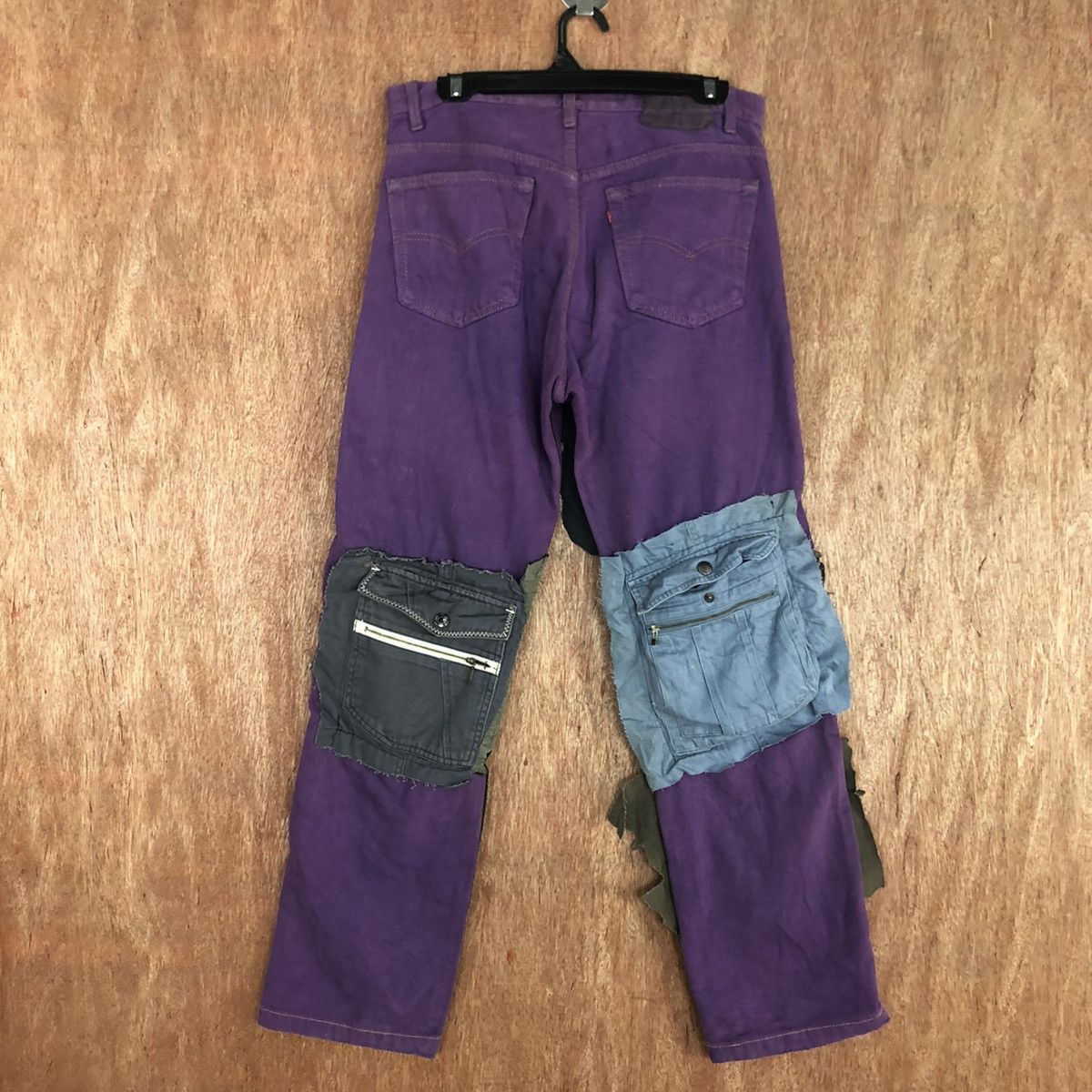 Levi's DL Levis ripped Reconstructed Multipocket Denim Pants #W1870 Size US 32 / EU 48 - 10 Thumbnail