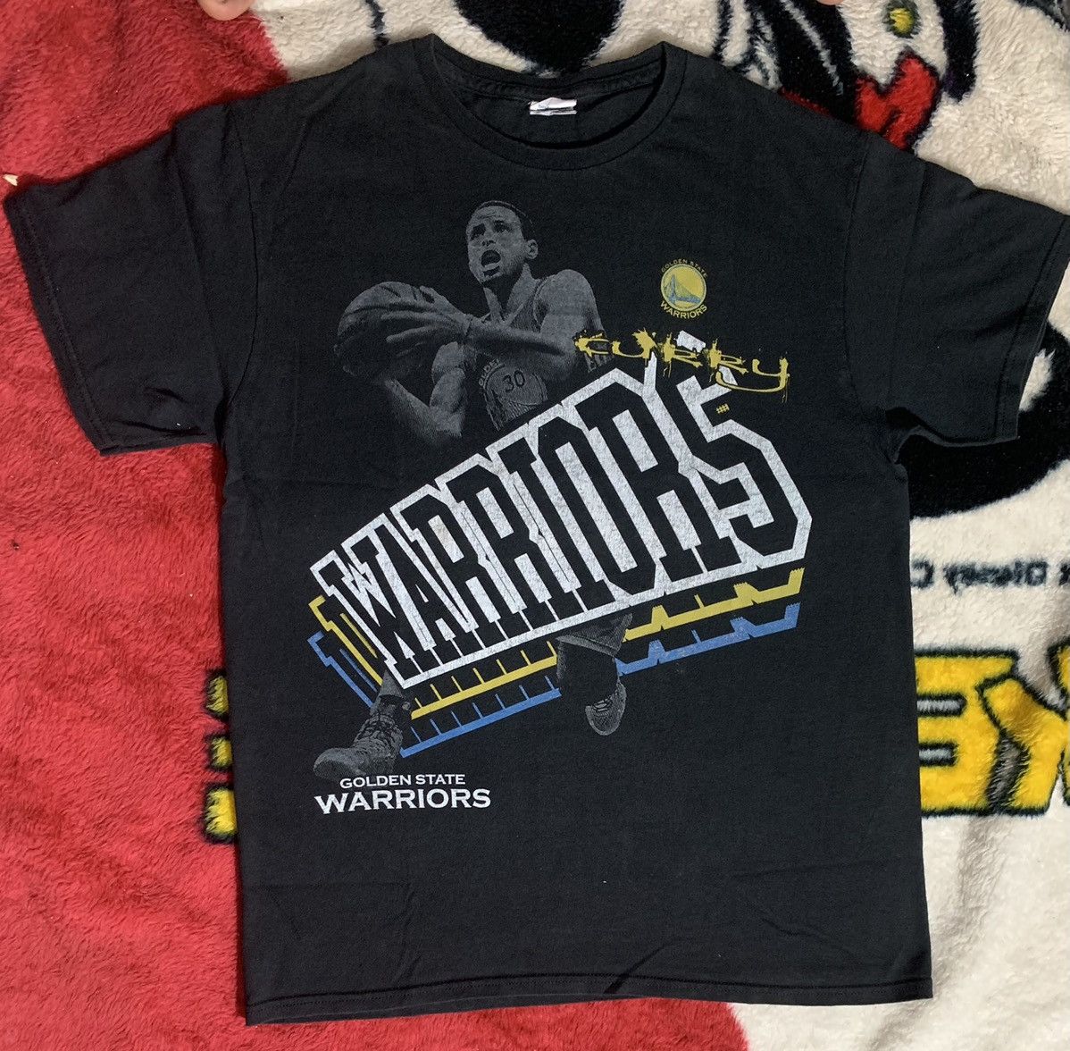 NBA × Rap Tees × Vintage Vintage stephen curry raptee Size US M / EU 48-50 / 2 - 2 Thumbnail