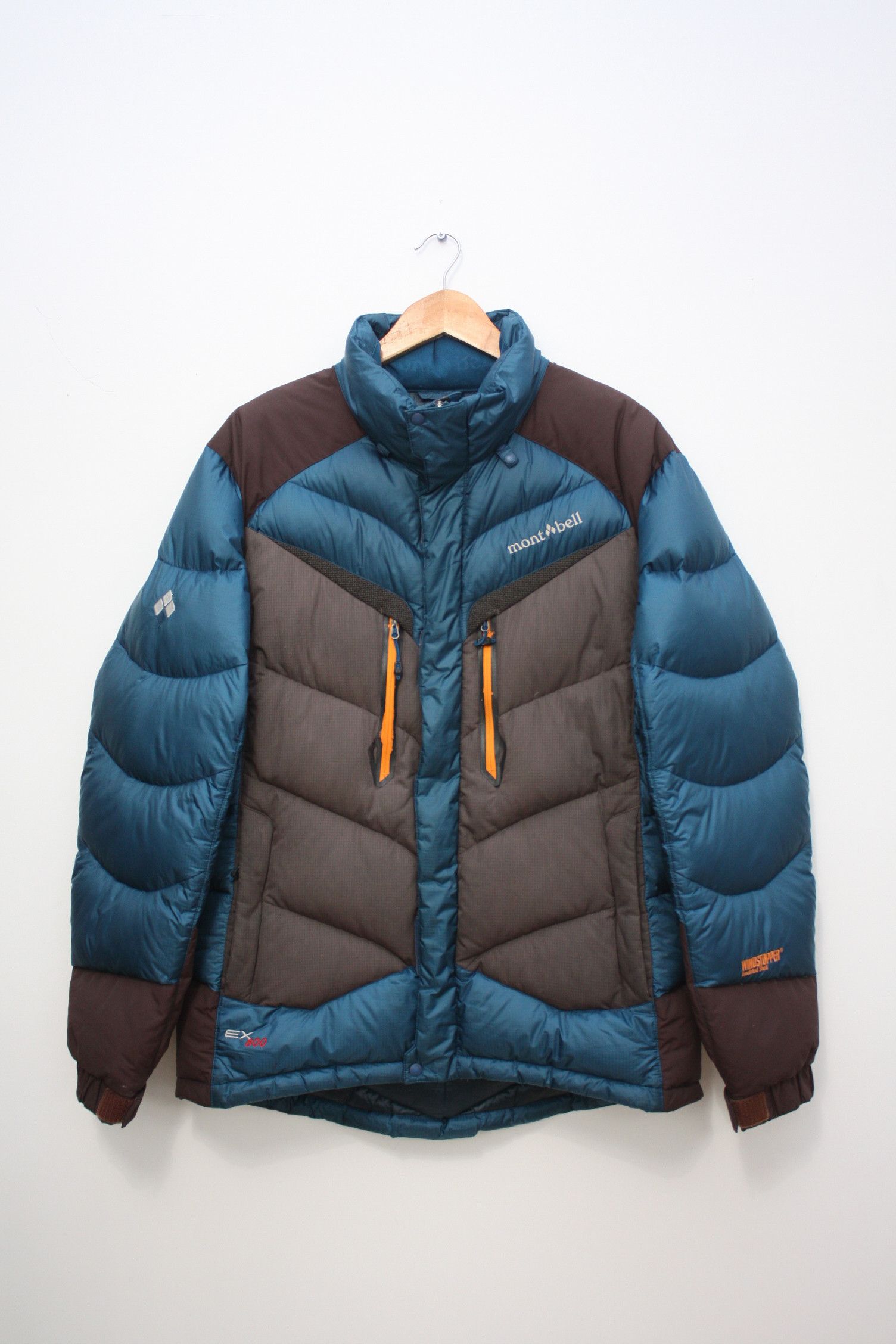 montbell bicolor puffer jacket Y2K-