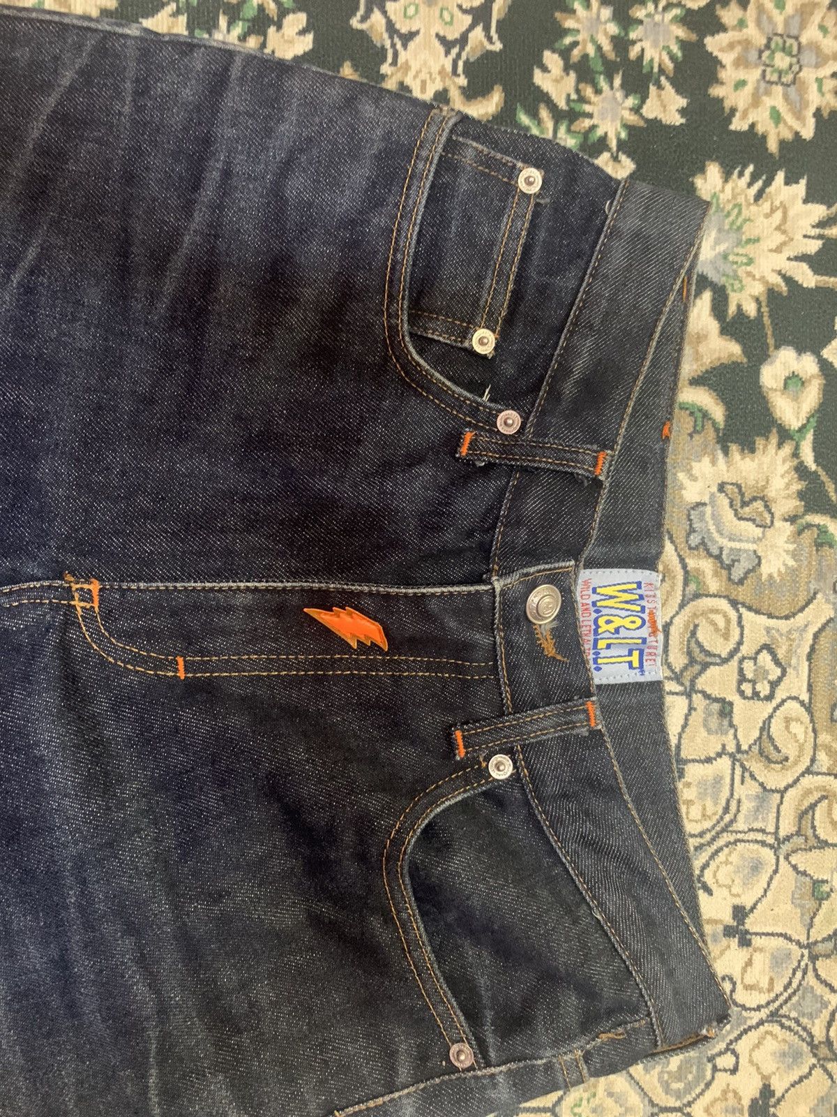 W&LT Wild and lethal trash denim jeans rare Size 29" - 10 Thumbnail