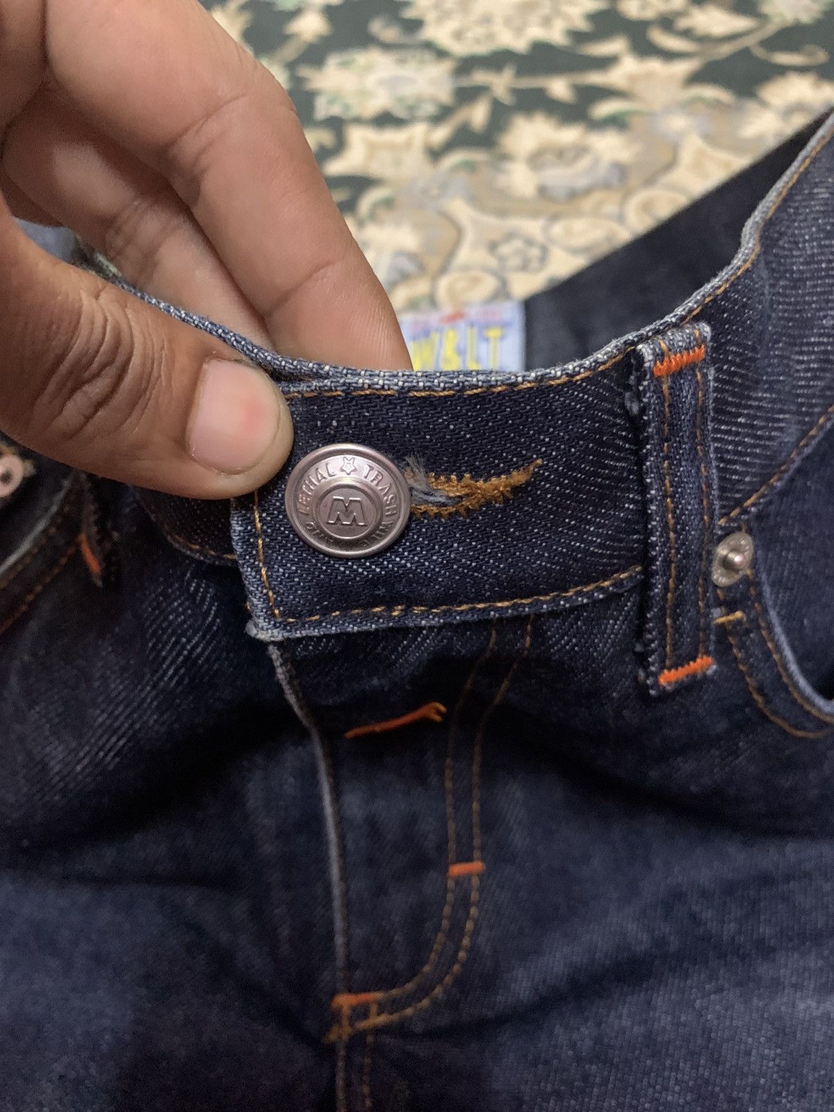 W&LT Wild and lethal trash denim jeans rare Size 29" - 8 Thumbnail