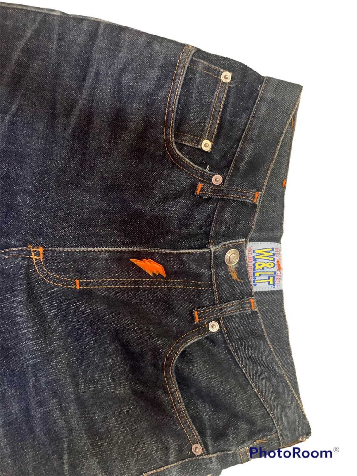 W&LT Wild and lethal trash denim jeans rare Size 29" - 3 Thumbnail
