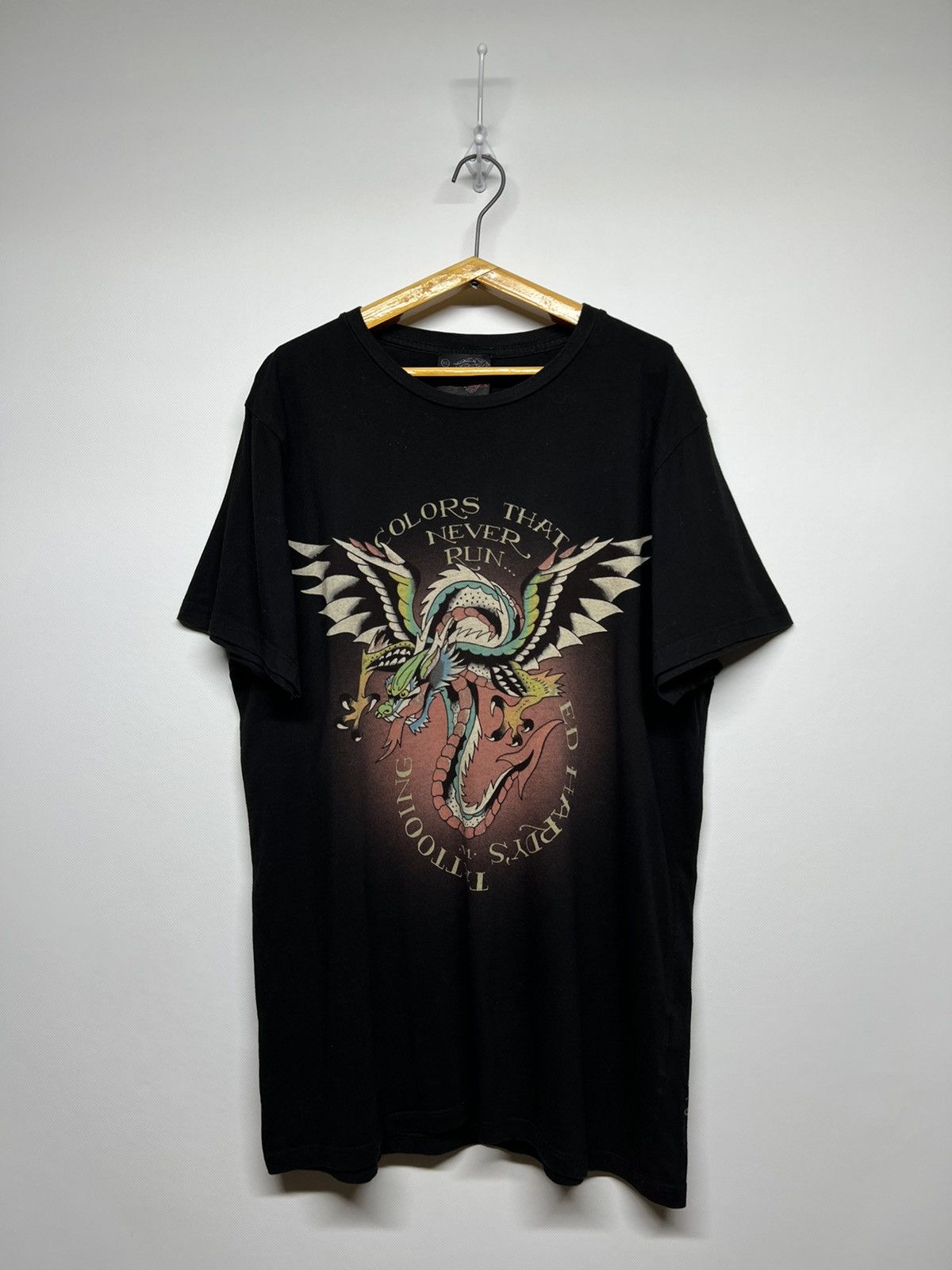 Christian Audigier × Ed Hardy × Vintage Vintage Y2k Ed Hardy Dragon 🐉 Rare Logo T-Shirt 00’s Size XL / US 12-14 / IT 48-50 - 2 Thumbnail