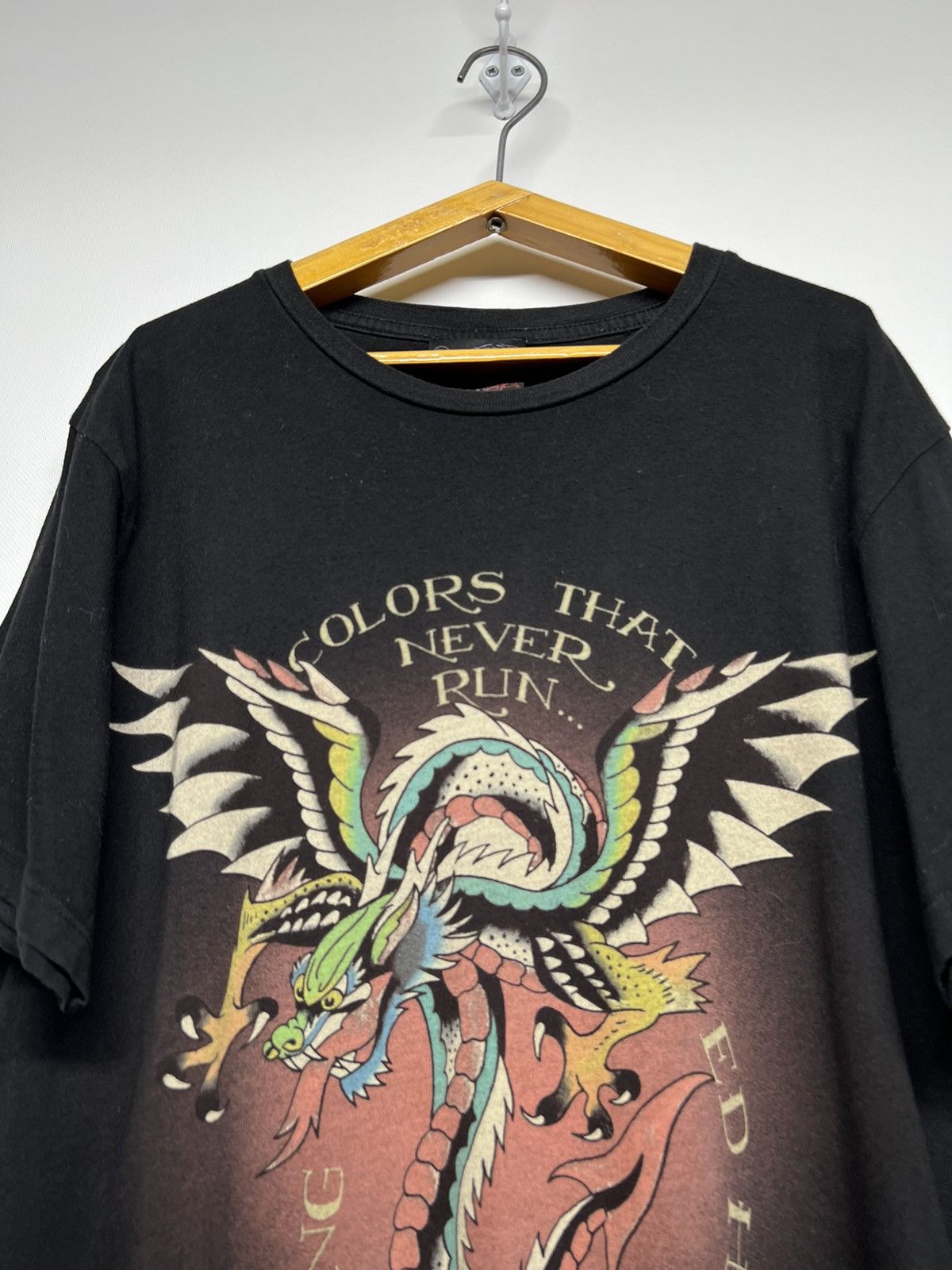 Christian Audigier × Ed Hardy × Vintage Vintage Y2k Ed Hardy Dragon 🐉 Rare Logo T-Shirt 00’s Size XL / US 12-14 / IT 48-50 - 3 Thumbnail
