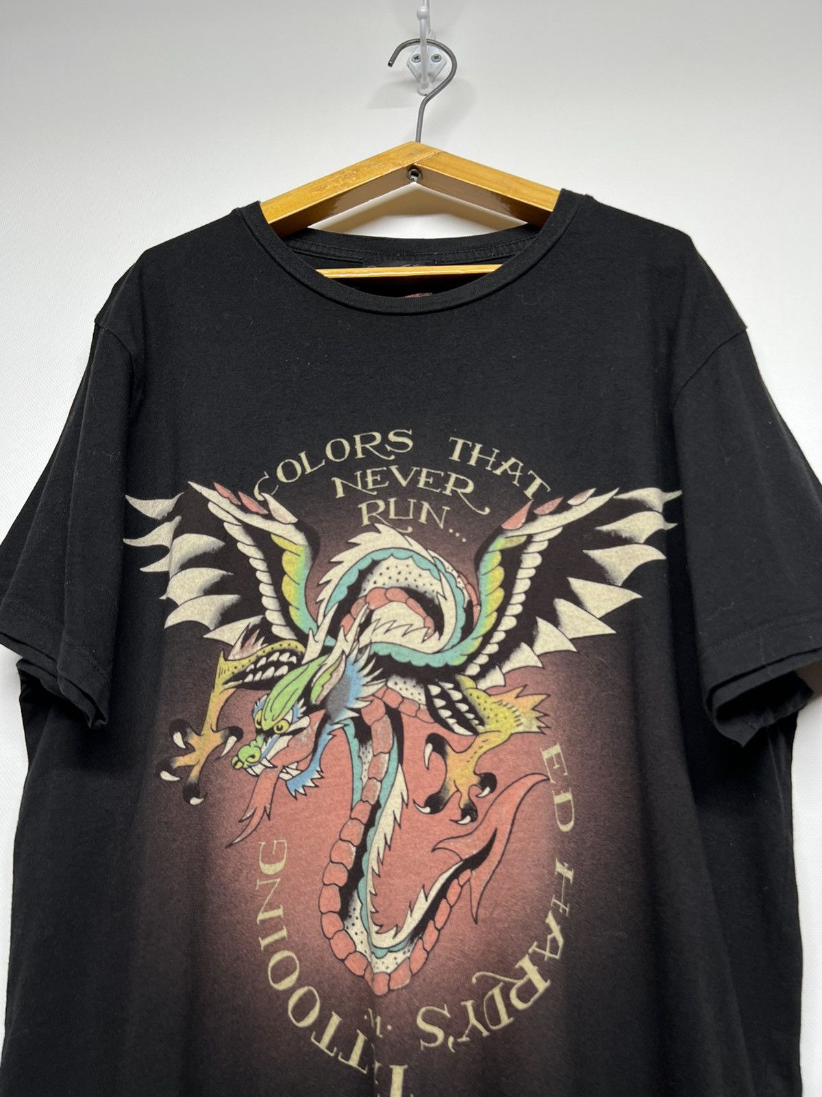 Christian Audigier × Ed Hardy × Vintage Vintage Y2k Ed Hardy Dragon 🐉 Rare Logo T-Shirt 00’s Size XL / US 12-14 / IT 48-50 - 1 Thumbnail