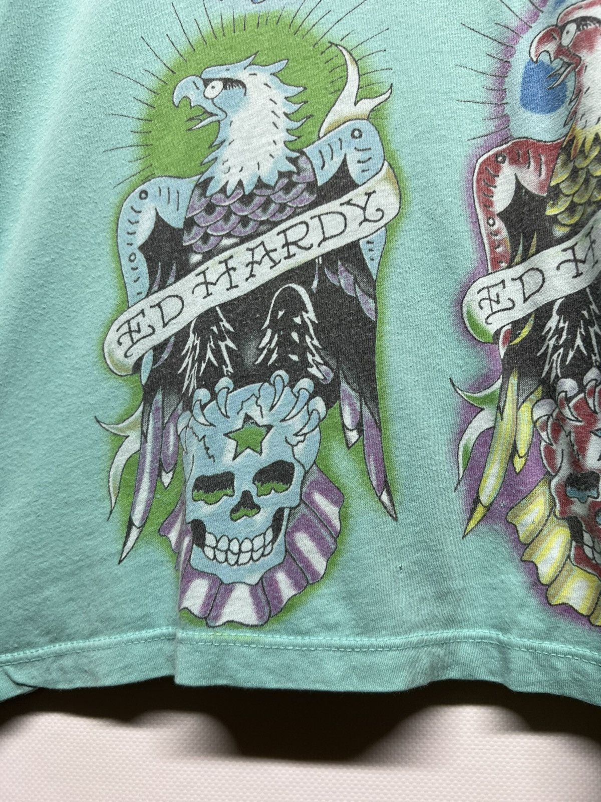 Ed Hardy Vintage Y2k Ed Hardy Eagle Skull🦅☠️ All Over Print T-Shirt Size US M / EU 48-50 / 2 - 7 Thumbnail