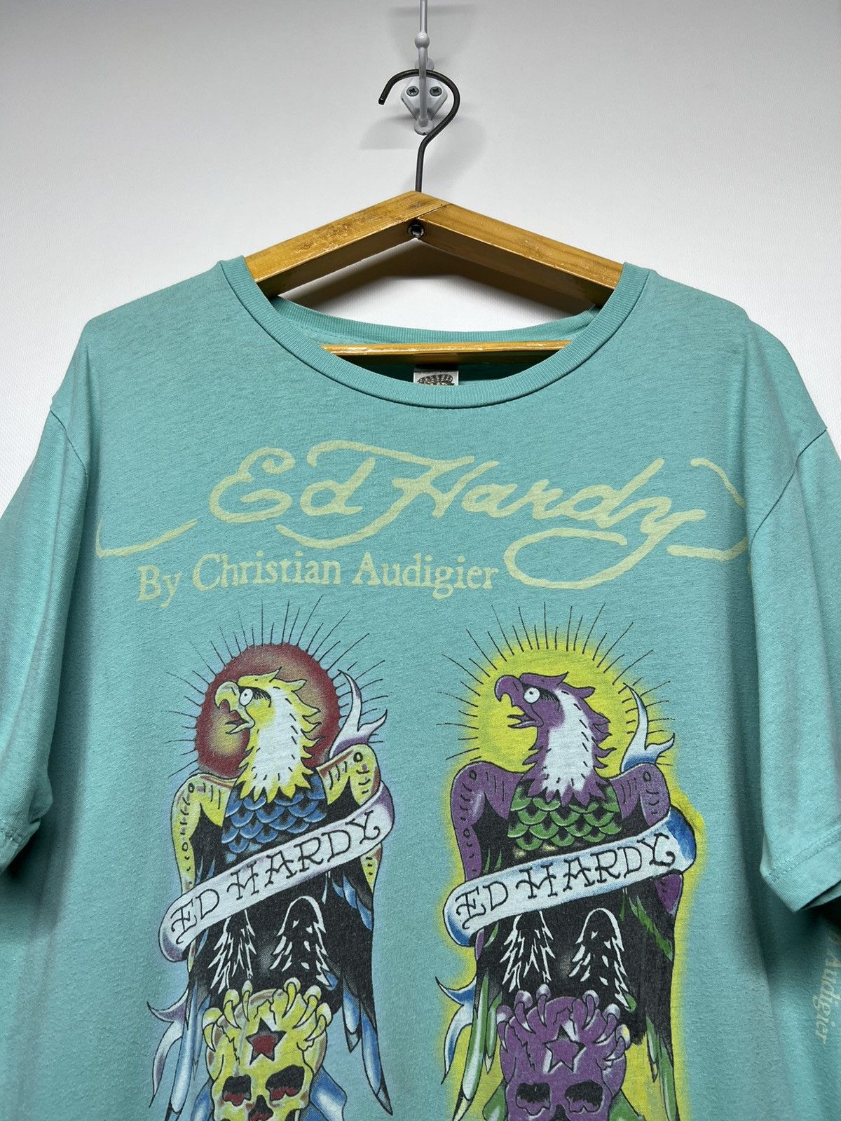 Ed Hardy Vintage Y2k Ed Hardy Eagle Skull🦅☠️ All Over Print T-Shirt Size US M / EU 48-50 / 2 - 2 Thumbnail