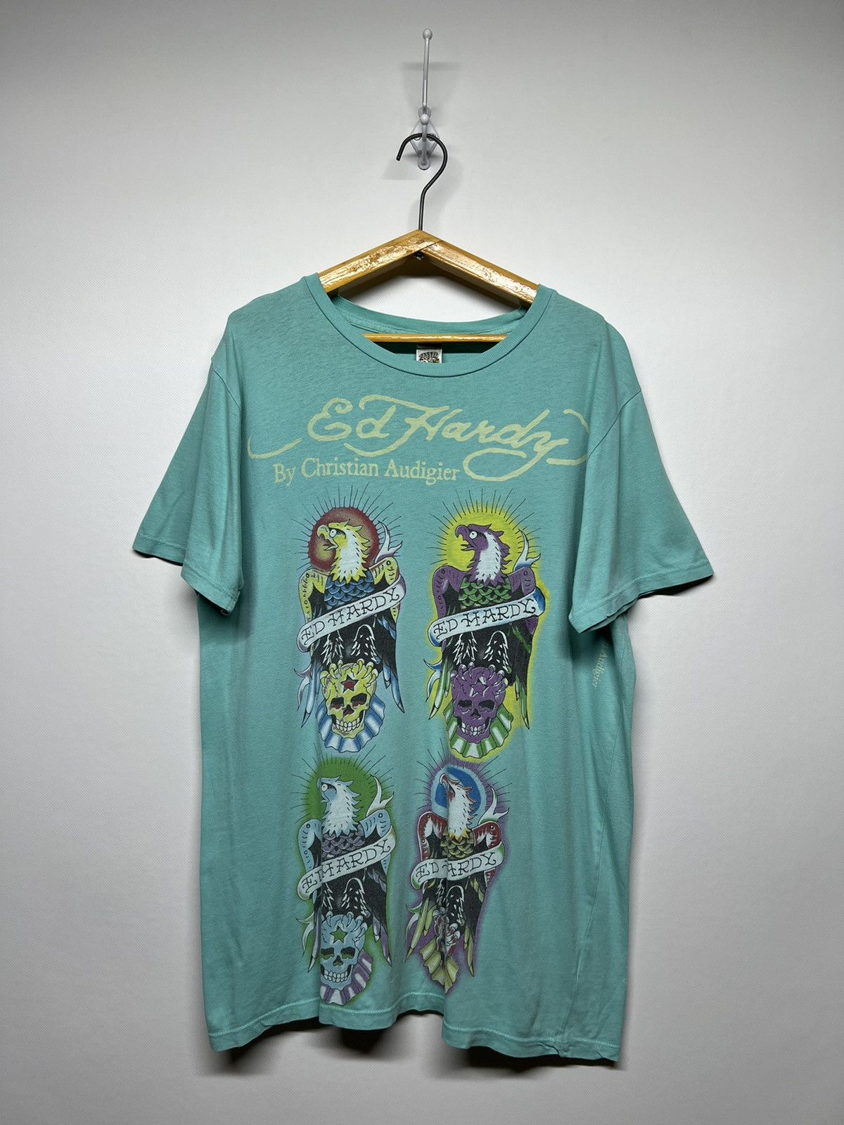 Ed Hardy Vintage Y2k Ed Hardy Eagle Skull🦅☠️ All Over Print T-Shirt Size US M / EU 48-50 / 2 - 1 Thumbnail