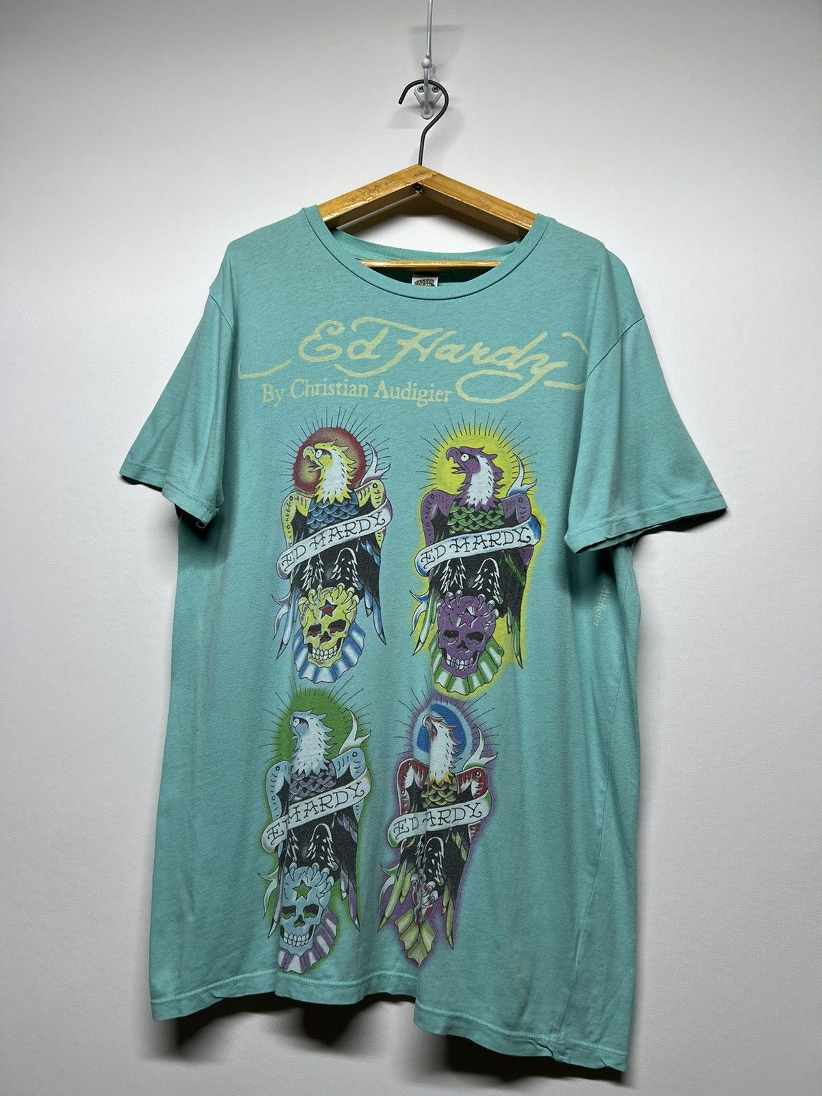 Ed Hardy Vintage Y2k Ed Hardy Eagle Skull🦅☠️ All Over Print T-Shirt Size US M / EU 48-50 / 2 - 3 Thumbnail
