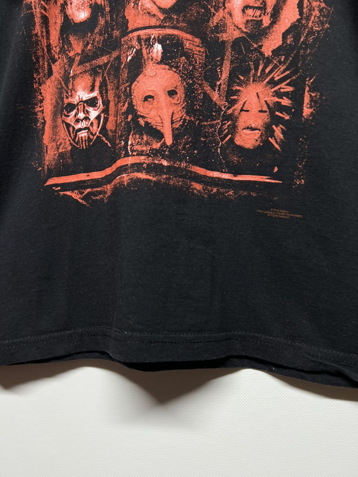 Band Tees × Slipknot × Vintage Vintage Y2k Slipknot Mask Faces Big Logo T-Shirt 00’s Size US M / EU 48-50 / 2 - 3 Thumbnail