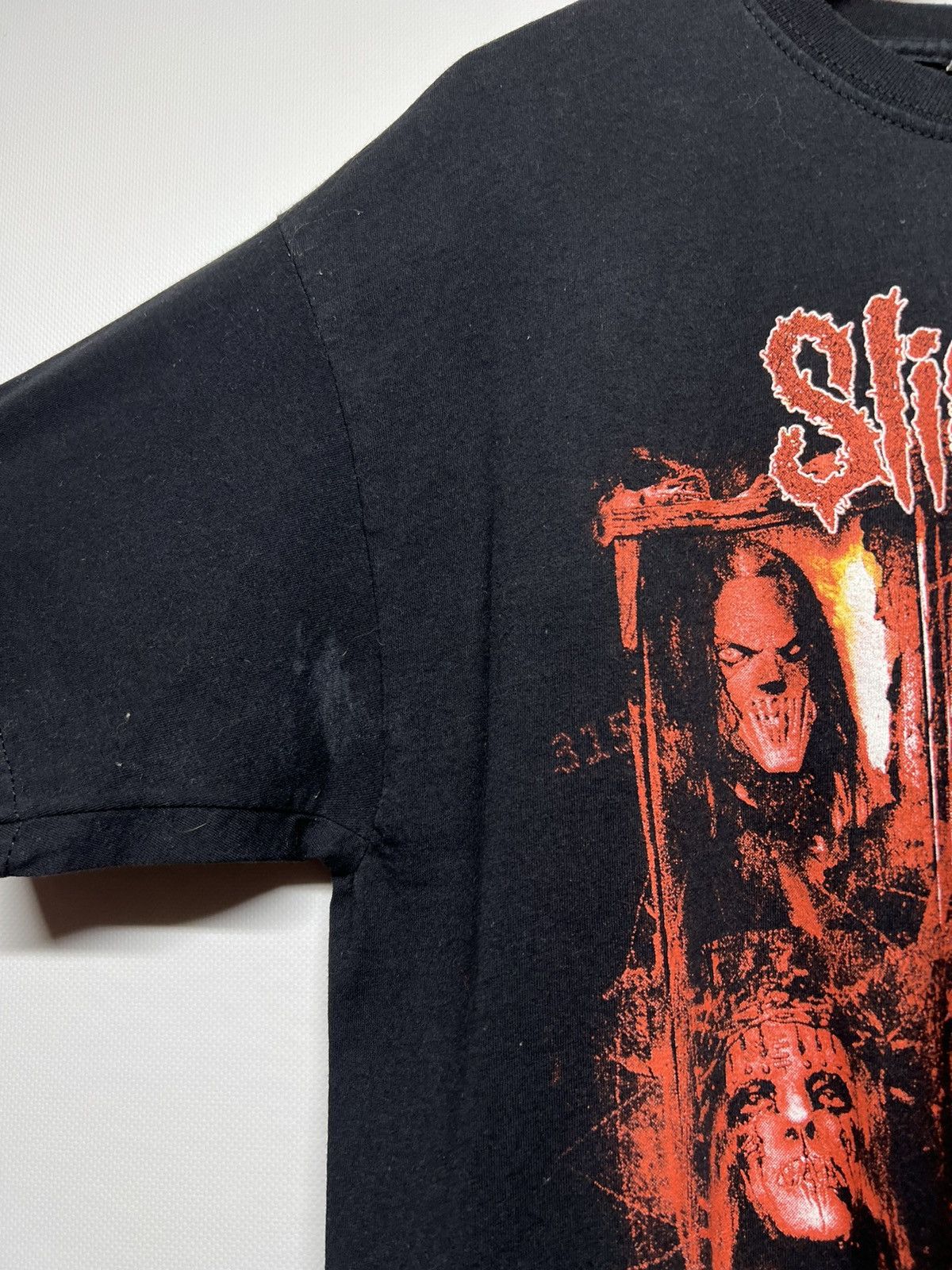 Band Tees × Slipknot × Vintage Vintage Y2k Slipknot Mask Faces Big Logo T-Shirt 00’s Size US M / EU 48-50 / 2 - 5 Thumbnail