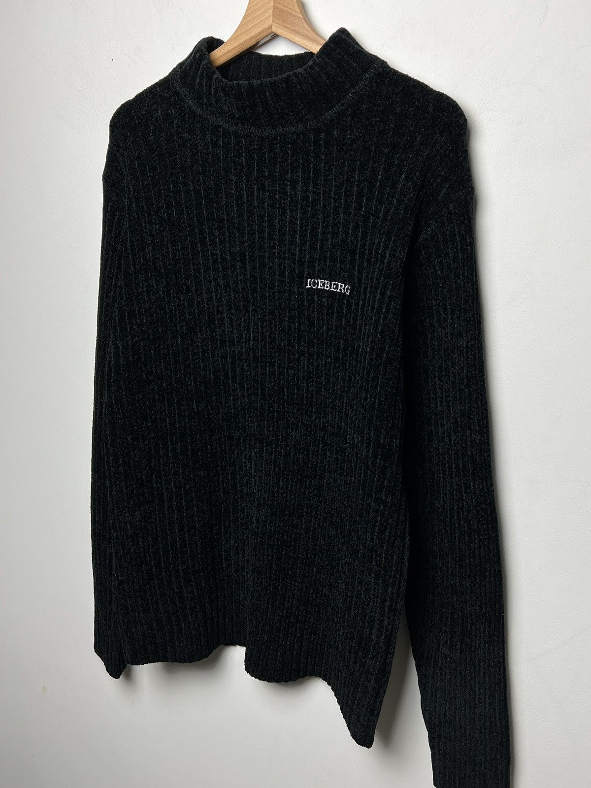 Iceberg iceberg y2k chenille moc neck archive sweater Size US L / EU 52-54 / 3 - 2 Thumbnail