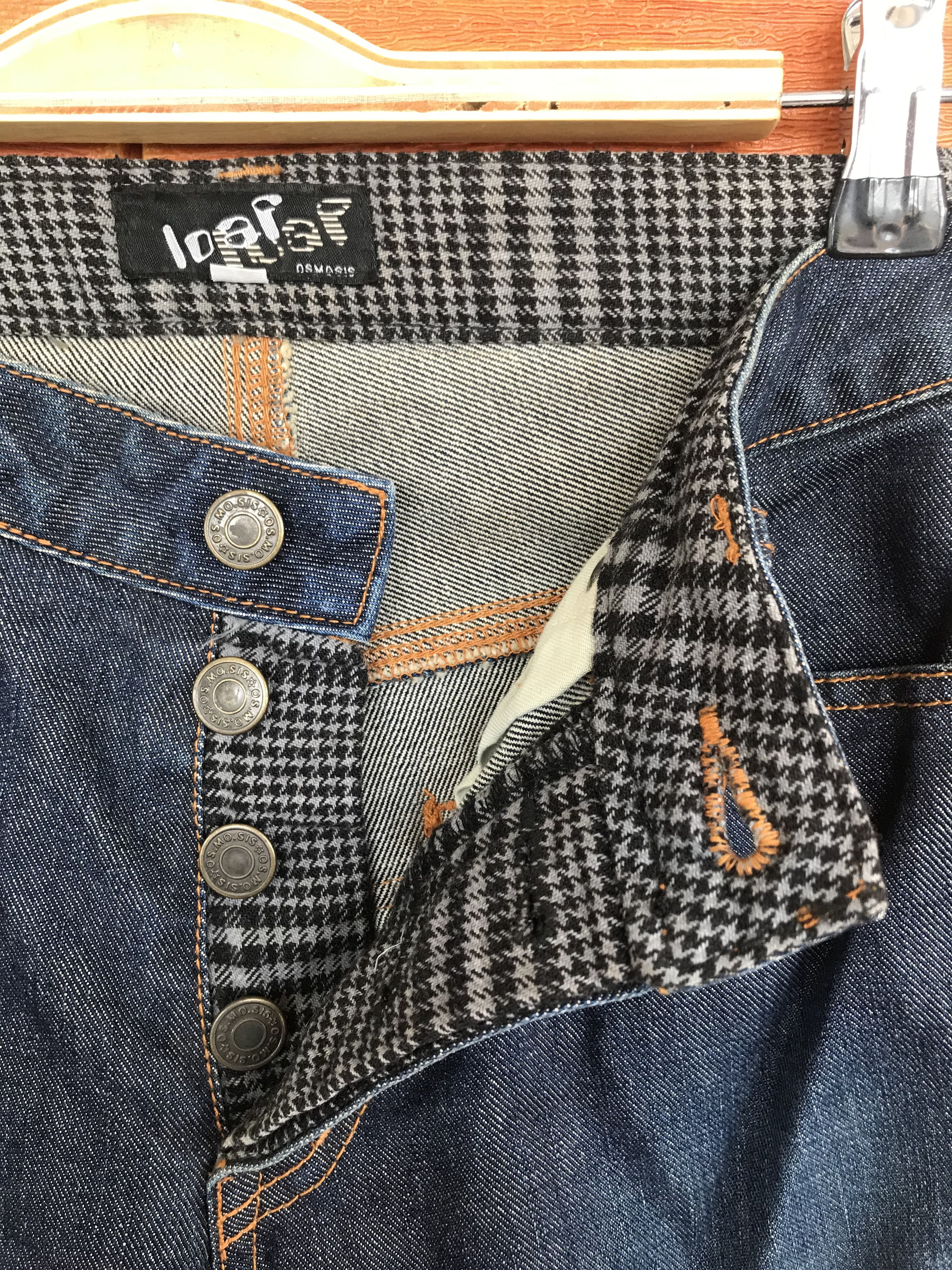Kapital Japanese Brand Hybrid Checkered Denim Jeans Size US 29 - 12 Thumbnail