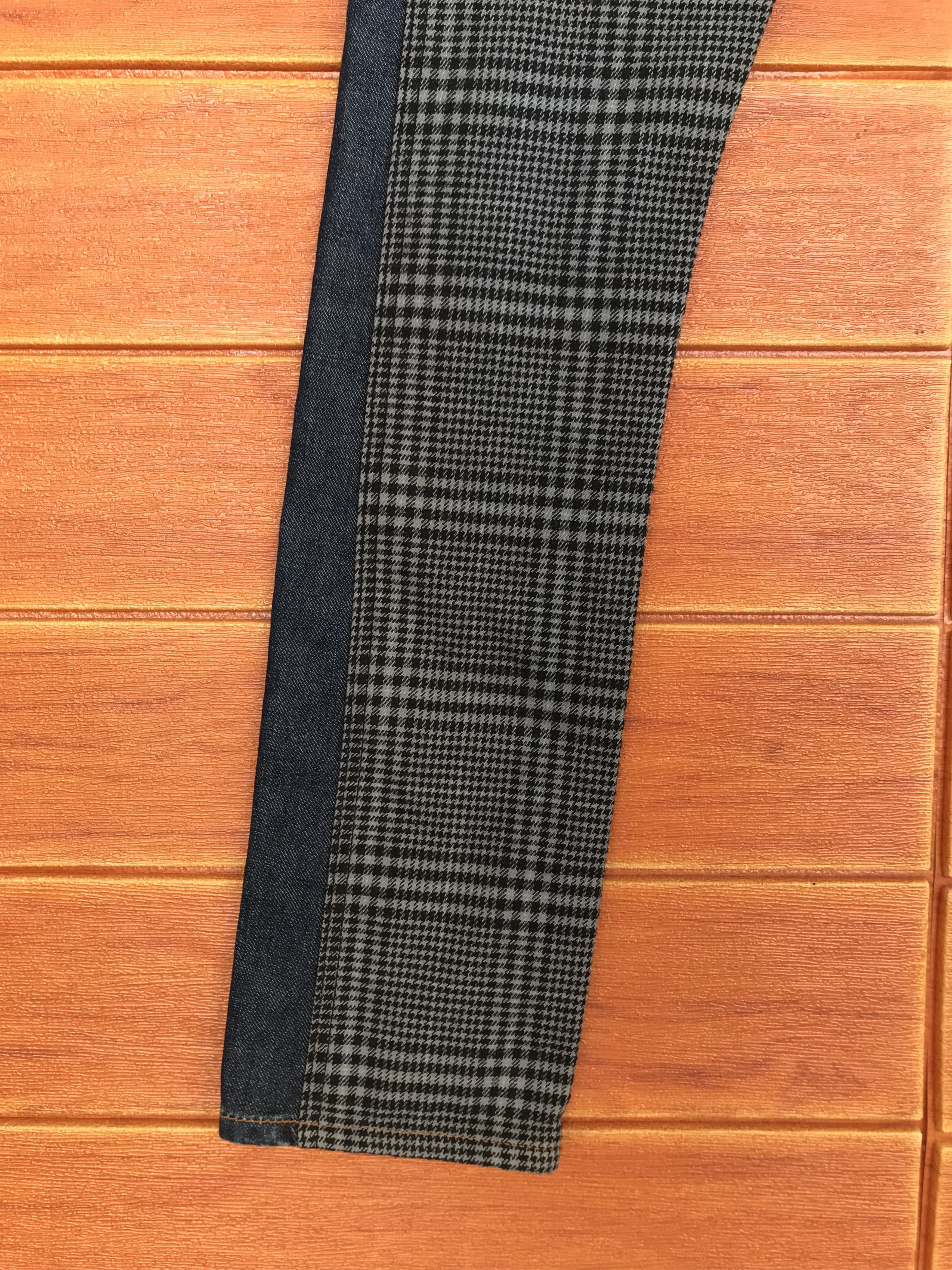 Kapital Japanese Brand Hybrid Checkered Denim Jeans Size US 29 - 3 Thumbnail