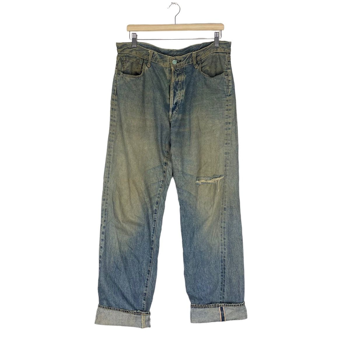 Japanese Brand ☀️BARTACK JAPAN SELVEDGE BUKERS DENIM JEANS Size US 34 / EU 50 - 1 Thumbnail
