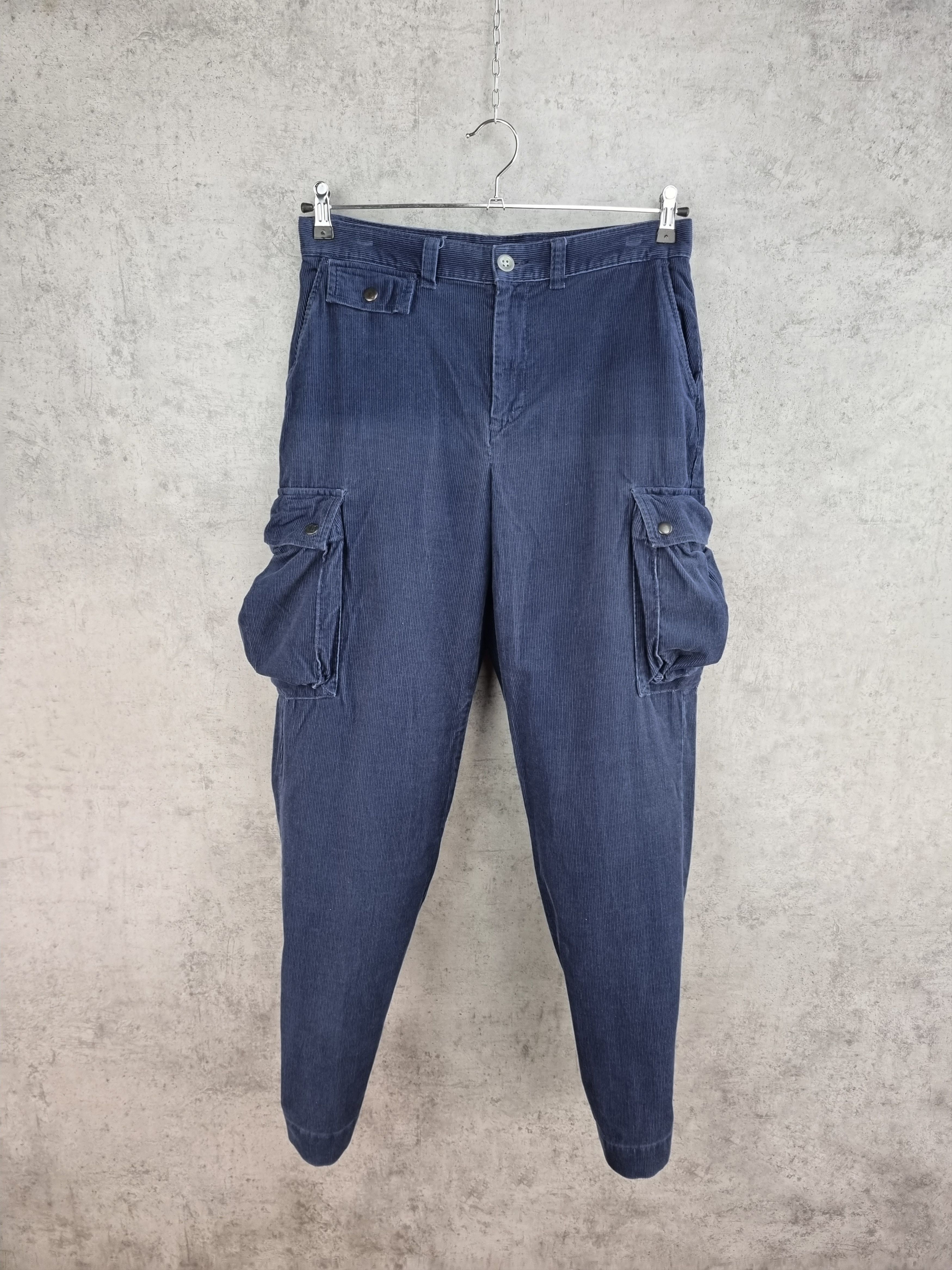 Polo Ralph Lauren × Ralph Lauren 90s Ralph Lauren Corduroy Vintage Cargo Faded Pants Size US 32 / EU 48 - 2 Thumbnail