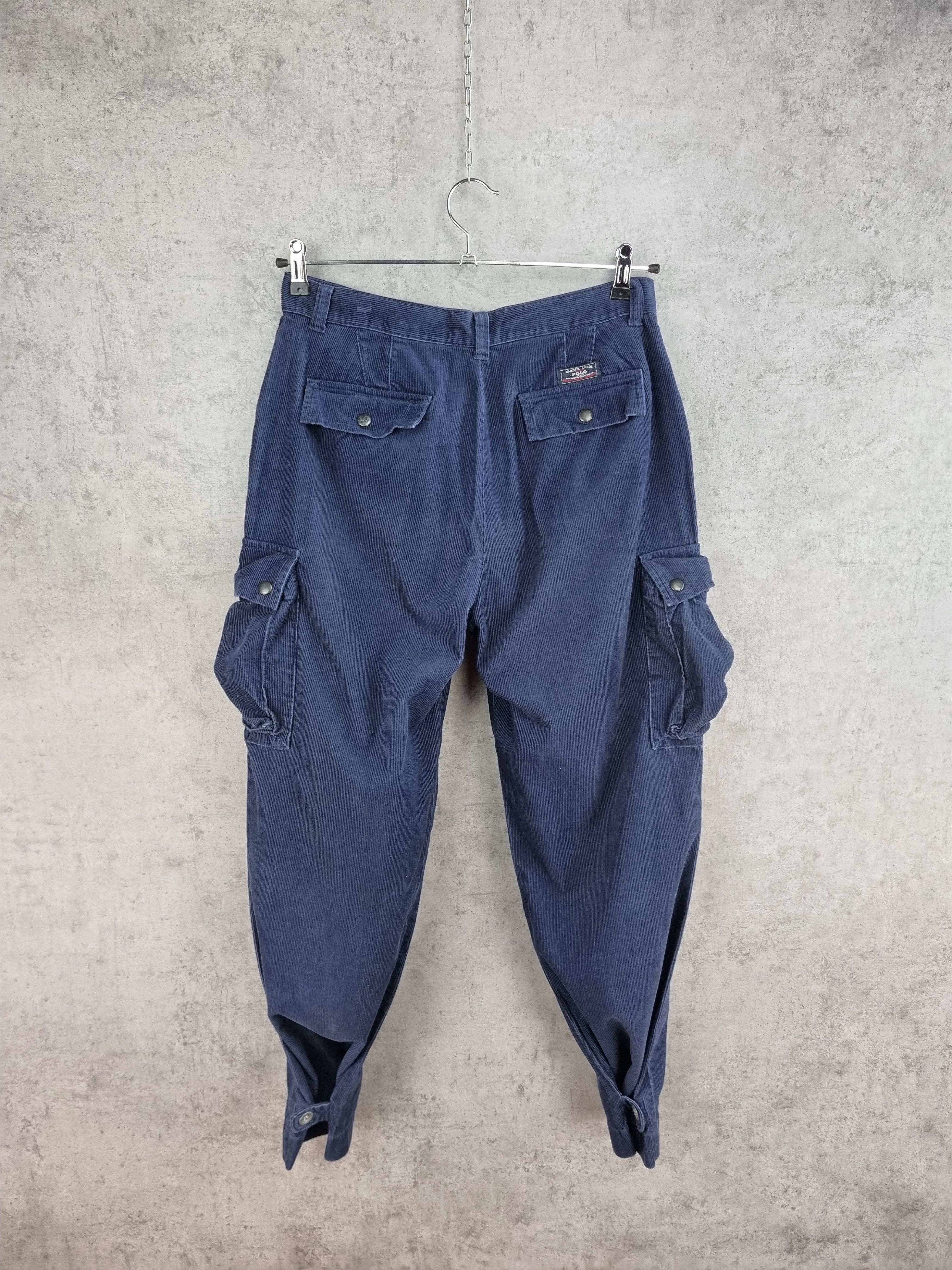 Polo Ralph Lauren × Ralph Lauren 90s Ralph Lauren Corduroy Vintage Cargo Faded Pants Size US 32 / EU 48 - 3 Thumbnail