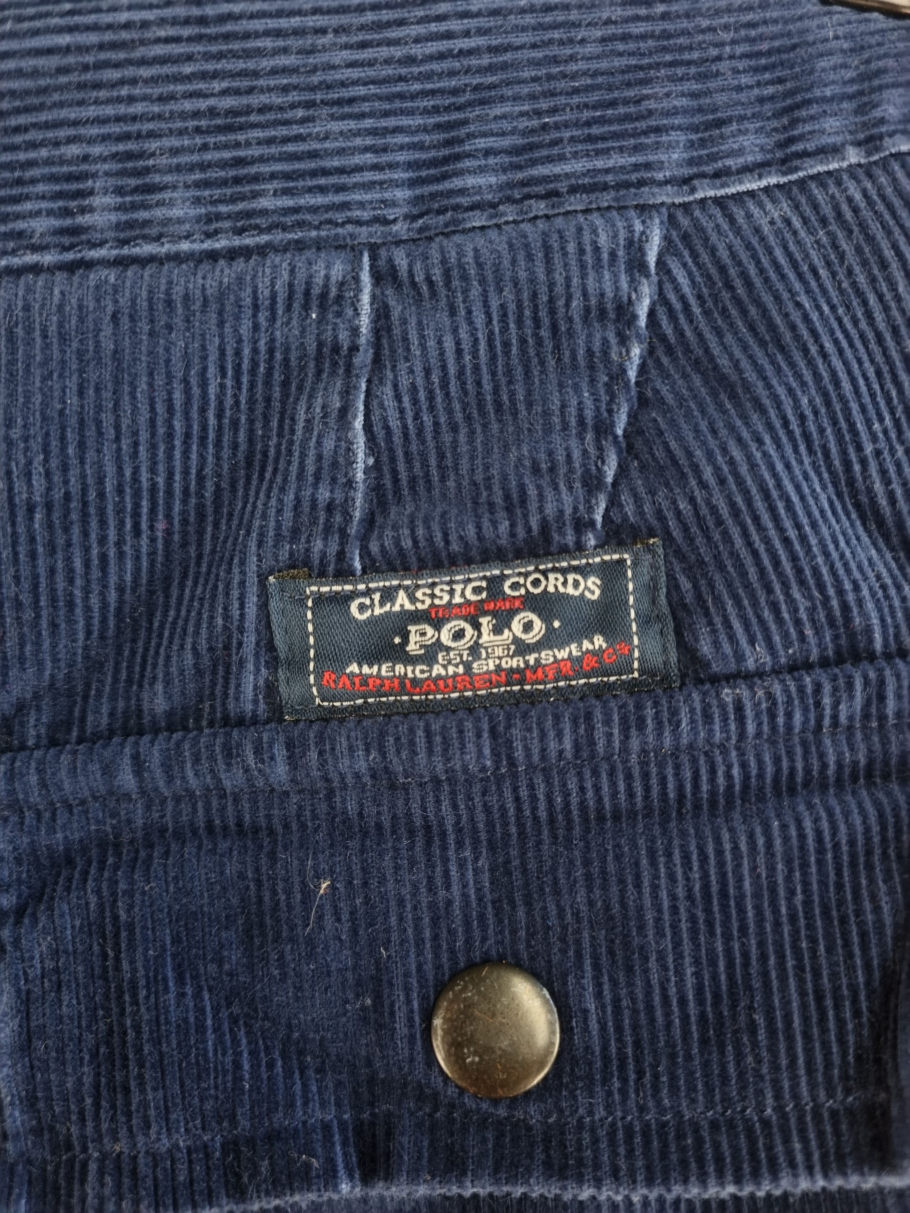 Polo Ralph Lauren × Ralph Lauren 90s Ralph Lauren Corduroy Vintage Cargo Faded Pants Size US 32 / EU 48 - 9 Thumbnail