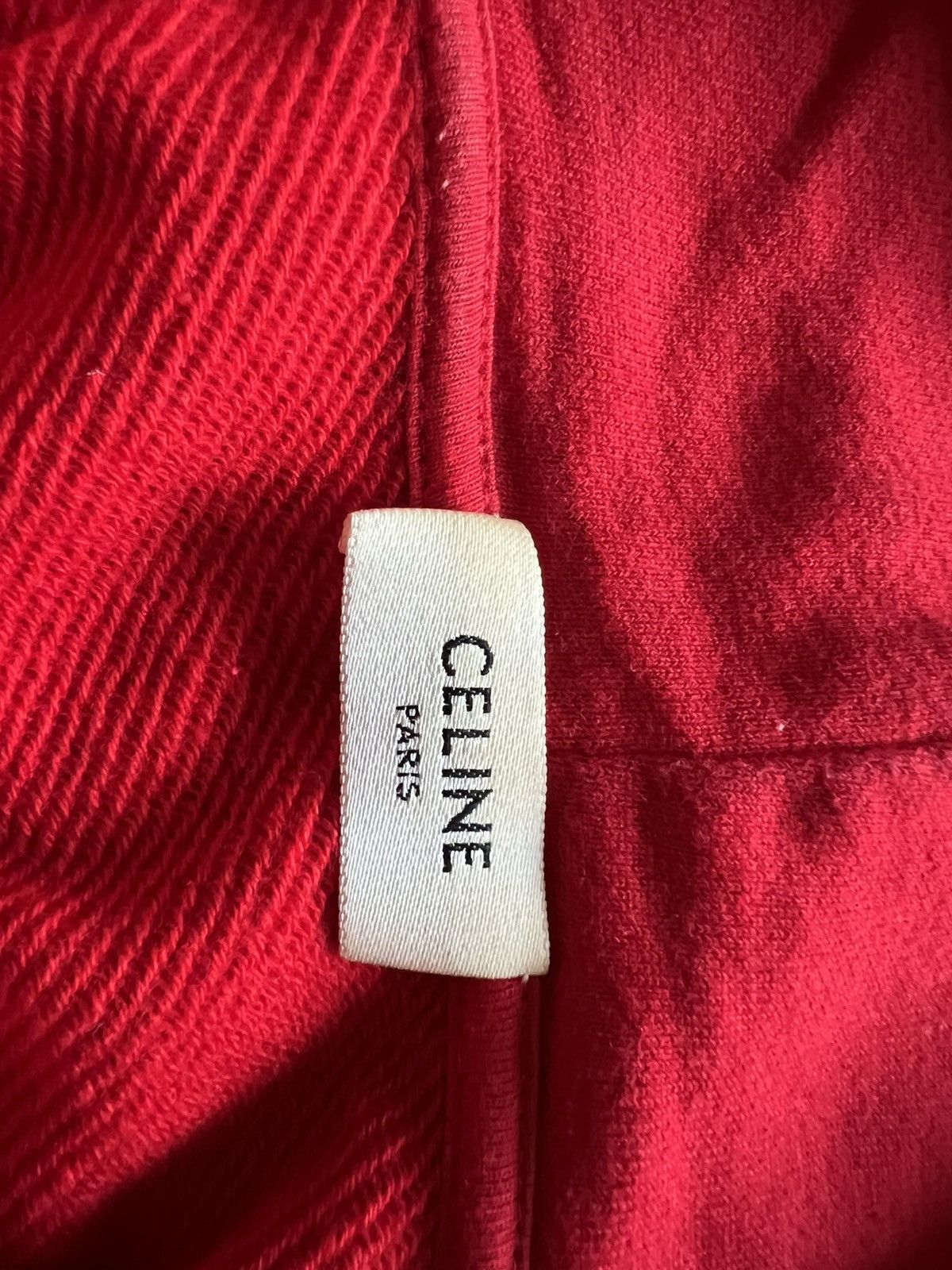 Celine × Hedi Slimane Red logo hoodie Sz M Size US M / EU 48-50 / 2 - 4 Thumbnail