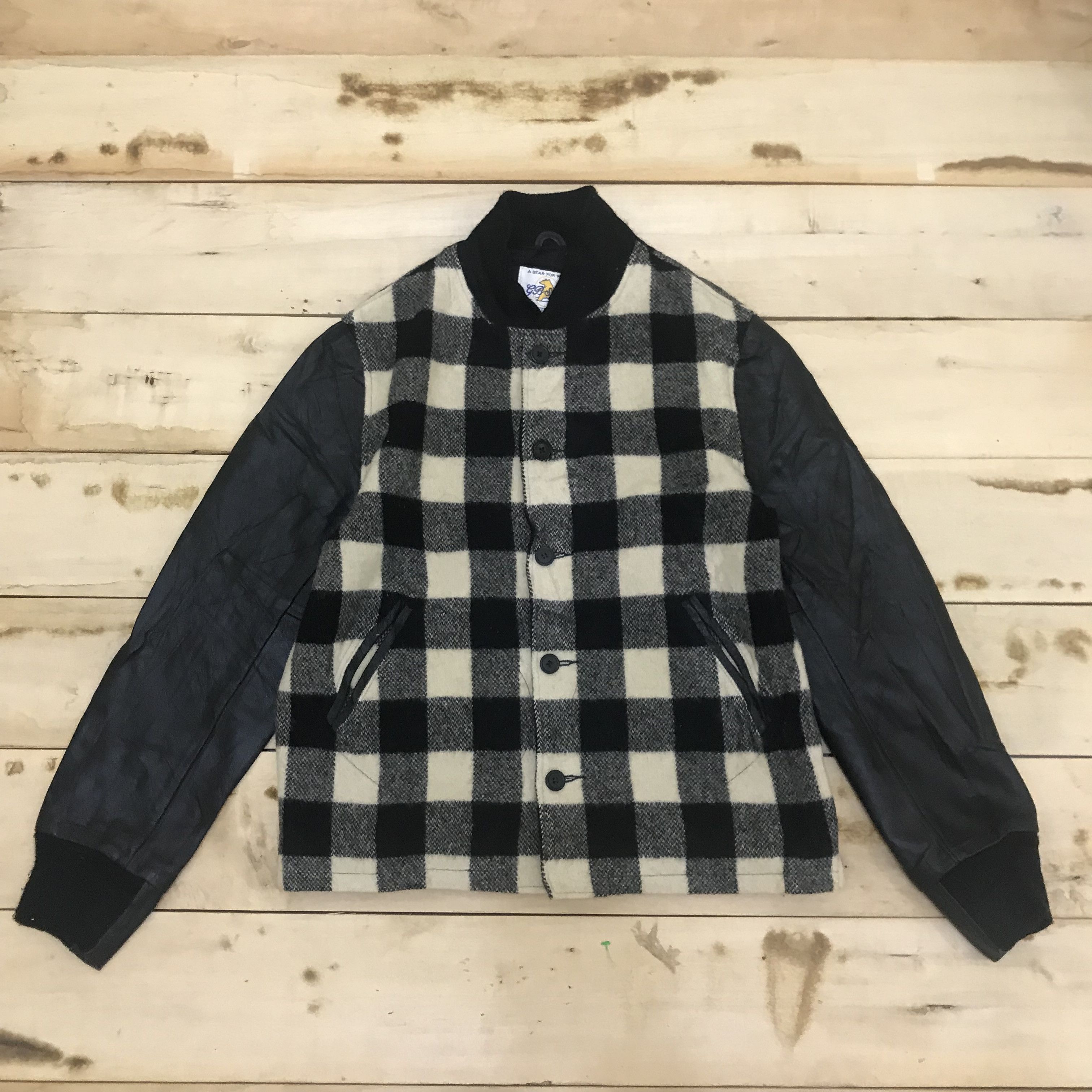 Golden Bear × Woolrich Woolen Mills Z87 GOLDEN BEAR X WOOLRICH CHECKERED VARSITY JACKET Size L / US 10 / IT 46 - 1 Thumbnail