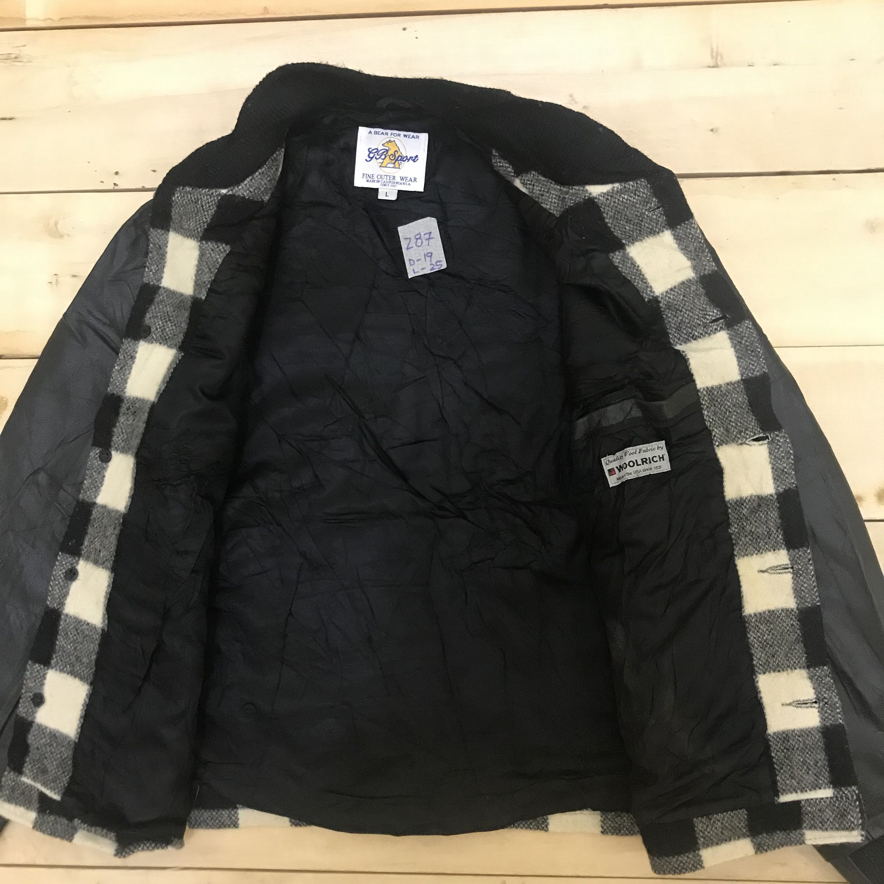 Golden Bear × Woolrich Woolen Mills Z87 GOLDEN BEAR X WOOLRICH CHECKERED VARSITY JACKET Size L / US 10 / IT 46 - 3 Thumbnail