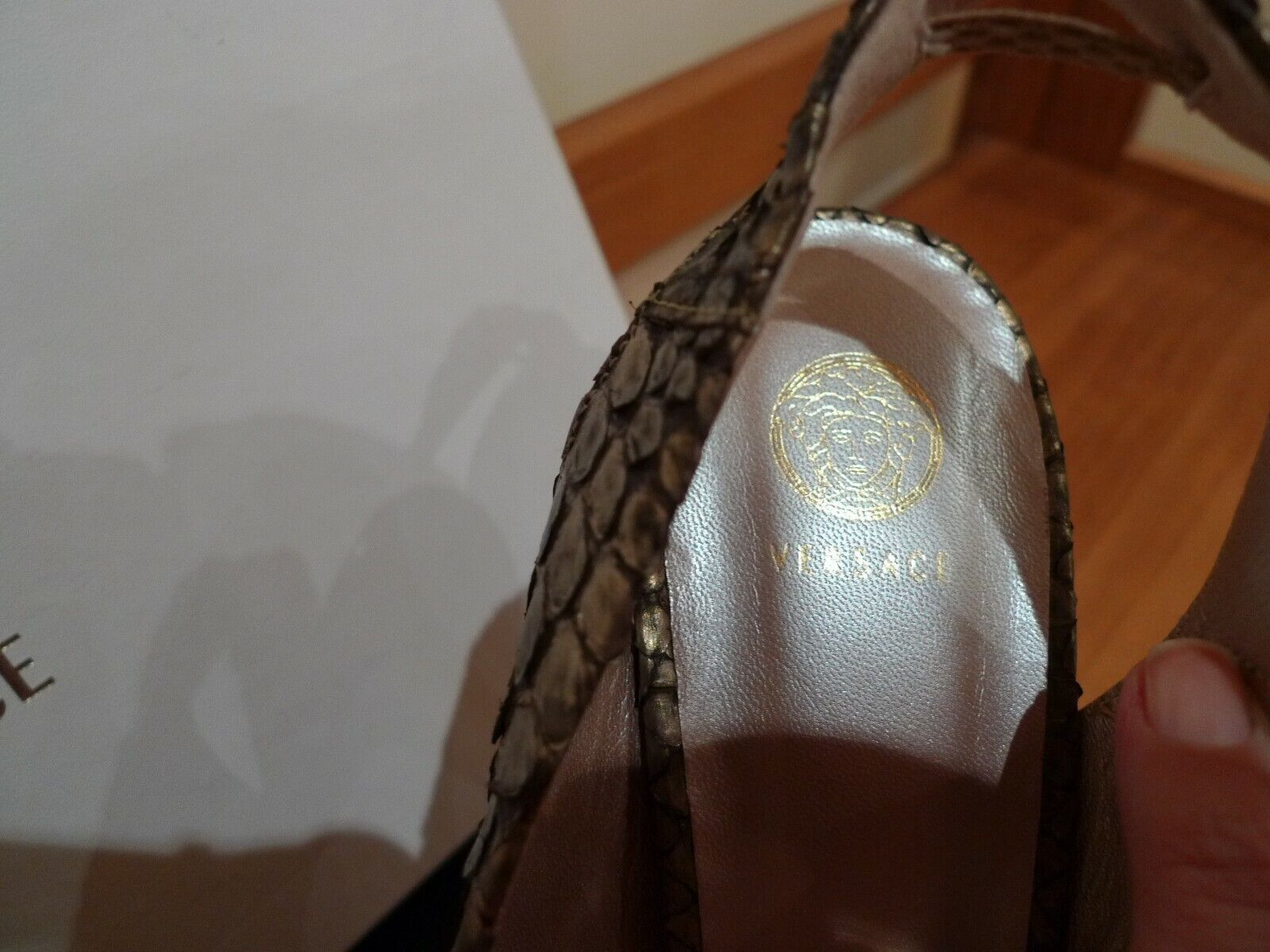 Versace VERSACE BRONZE PYTHON SKIN HIGH HEEL SHOES ITALY SIZE 39 / 9 Size US 9 / IT 39 - 4 Thumbnail