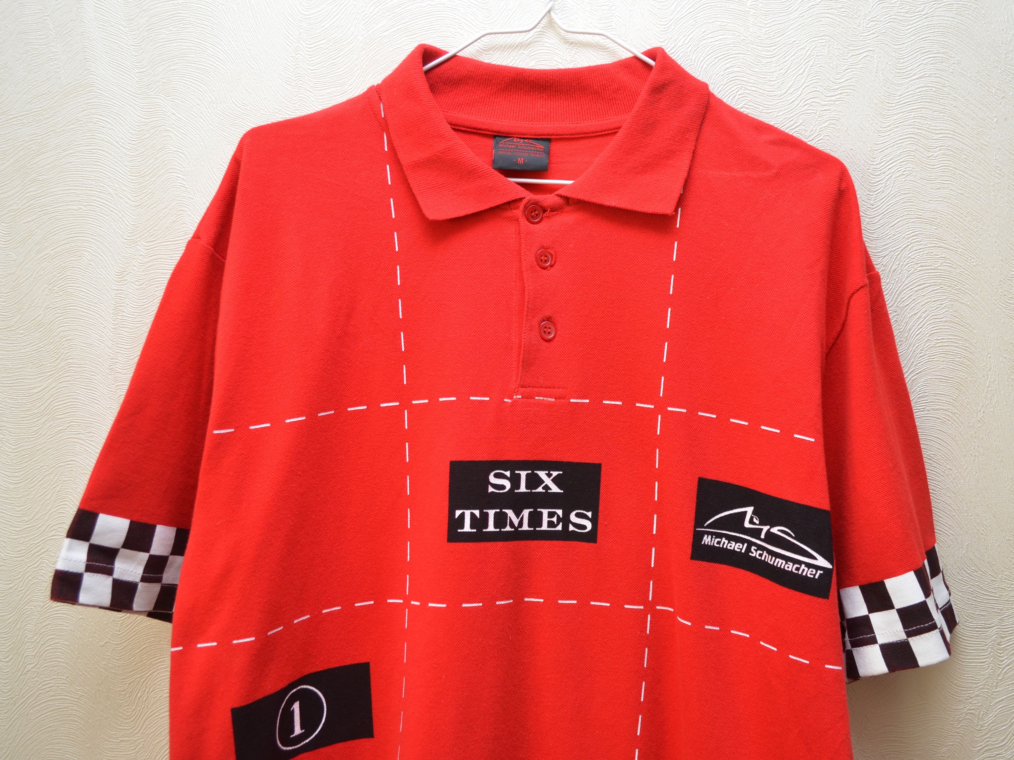 Formula 1 × Vintage 2003 Michael Schumacher Racing Formula Uno Polo Shirt Sz M Size US M / EU 48-50 / 2 - 2 Thumbnail