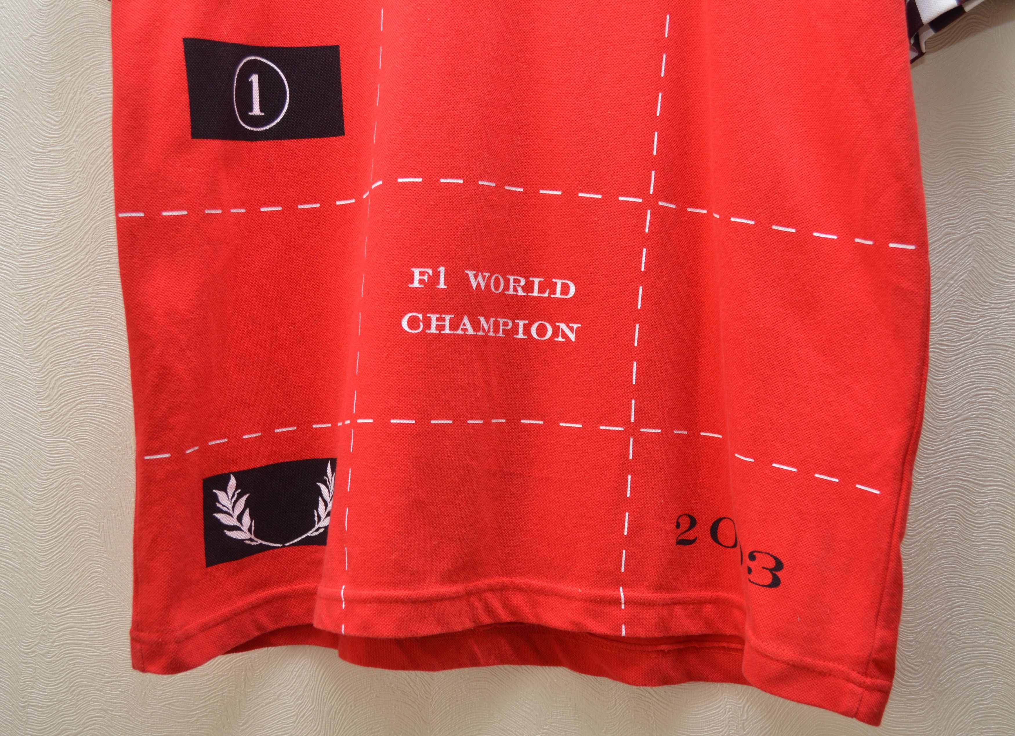 Formula 1 × Vintage 2003 Michael Schumacher Racing Formula Uno Polo Shirt Sz M Size US M / EU 48-50 / 2 - 3 Thumbnail