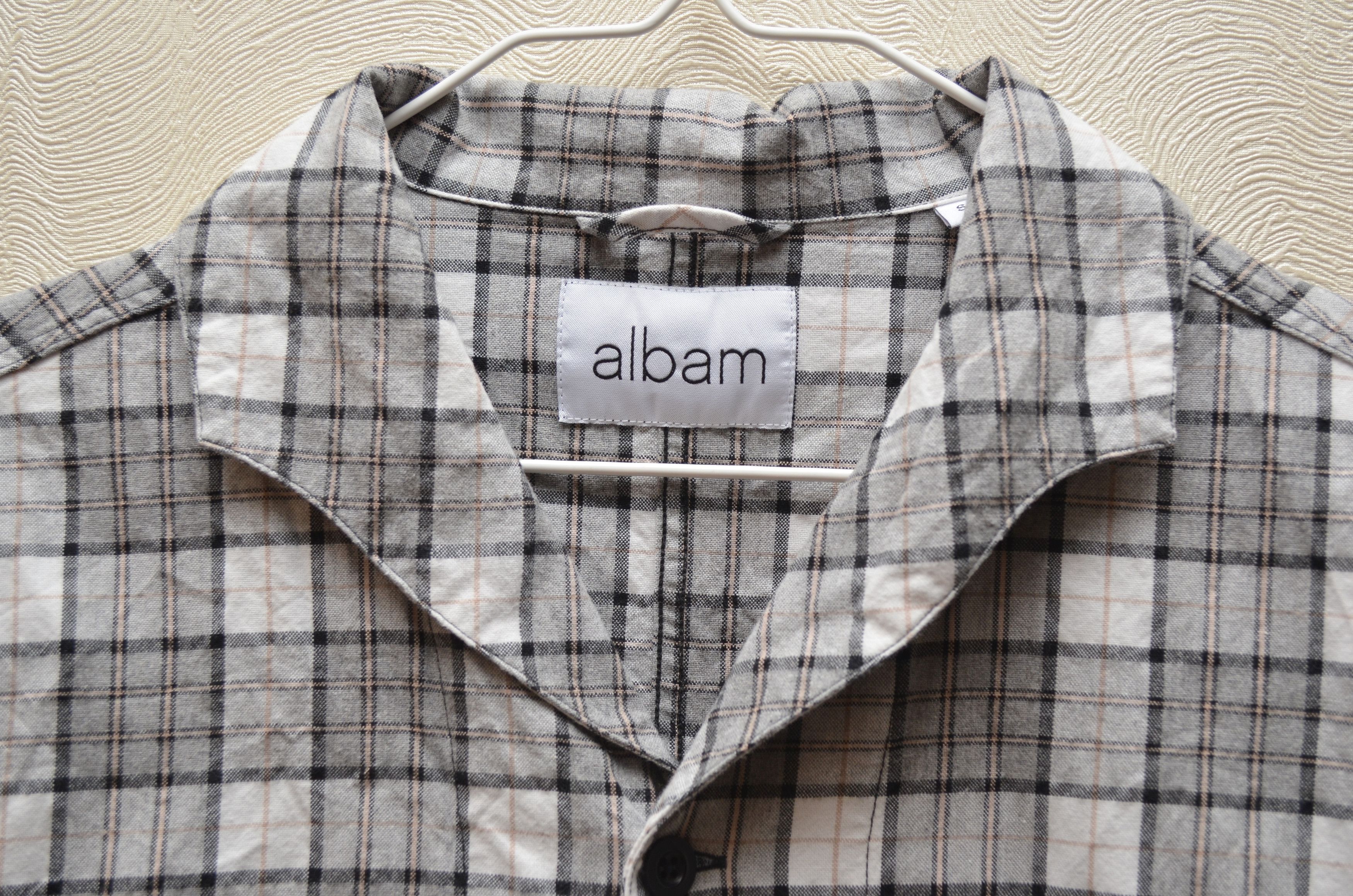 Albam Albam Miles Open Collar Check Flannel Shirt Sz S Size US S / EU 44-46 / 1 - 7 Thumbnail