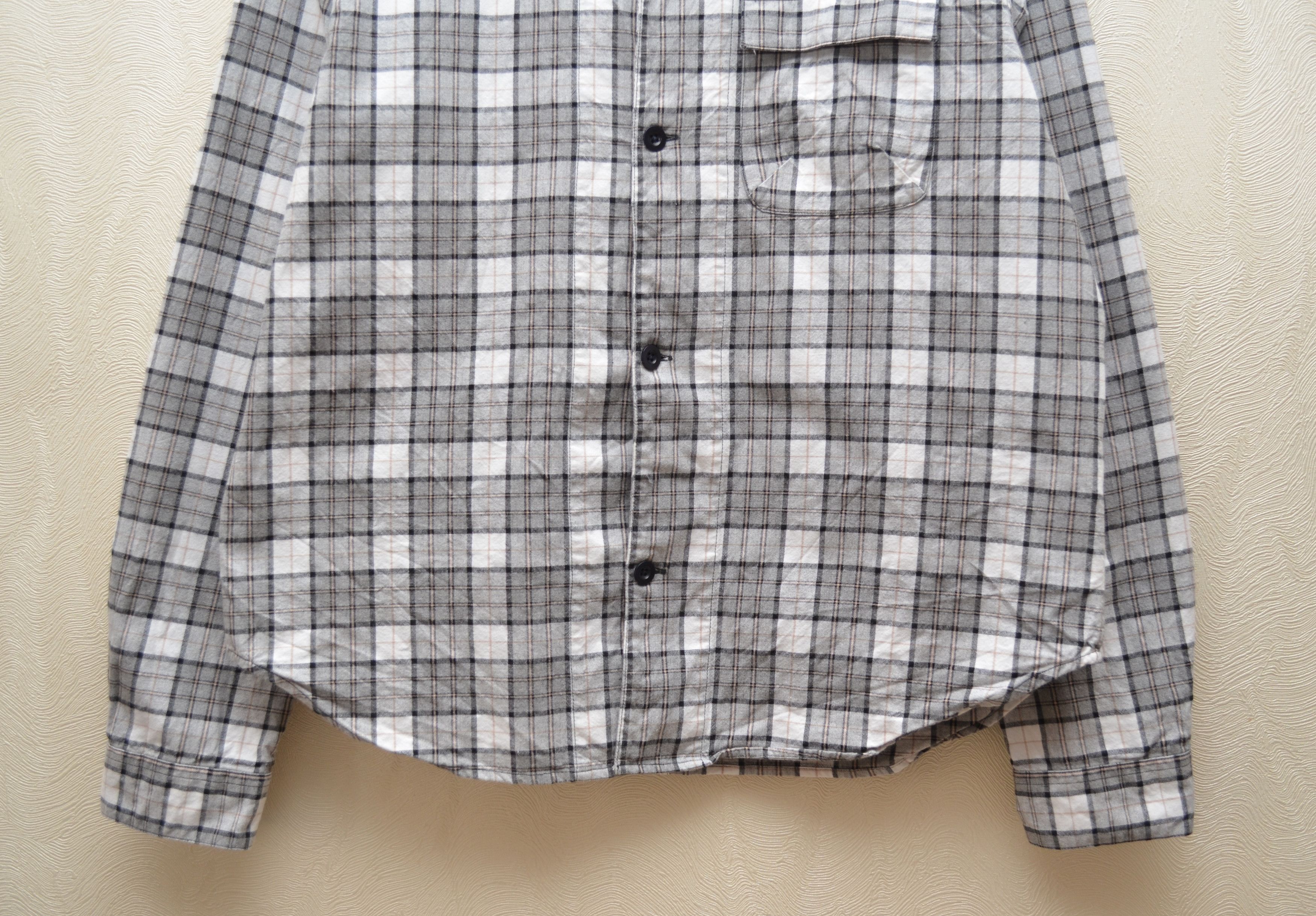 Albam Albam Miles Open Collar Check Flannel Shirt Sz S Size US S / EU 44-46 / 1 - 8 Thumbnail