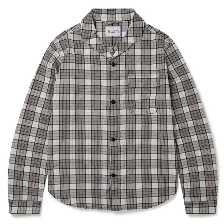 Albam Albam Miles Open Collar Check Flannel Shirt Sz S Size US S / EU 44-46 / 1 - 1 Thumbnail