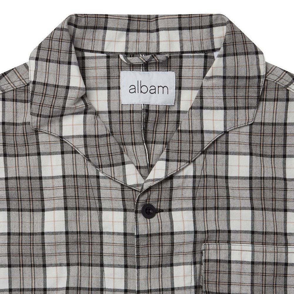 Albam Albam Miles Open Collar Check Flannel Shirt Sz S Size US S / EU 44-46 / 1 - 2 Thumbnail