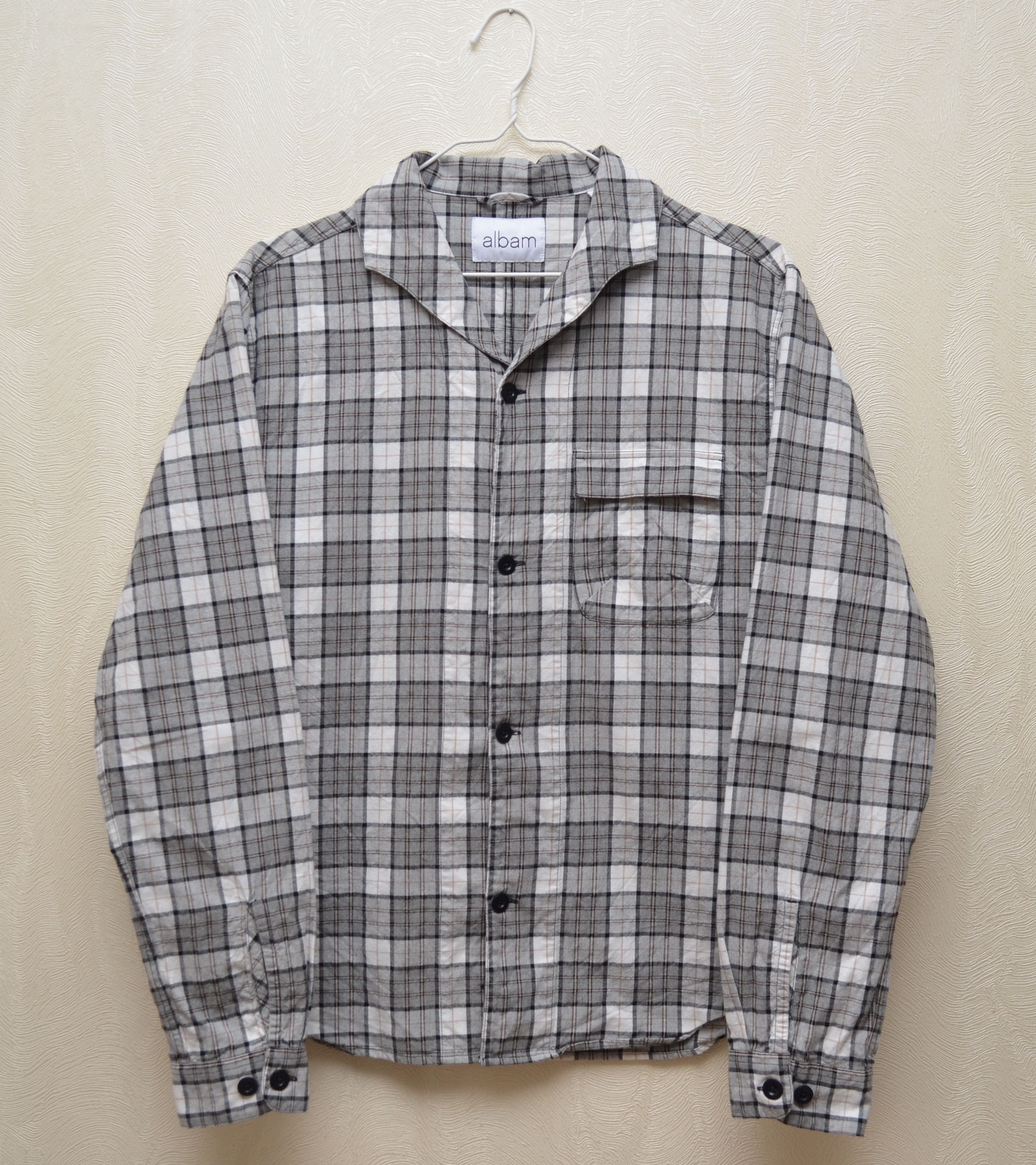 Albam Albam Miles Open Collar Check Flannel Shirt Sz S Size US S / EU 44-46 / 1 - 9 Thumbnail