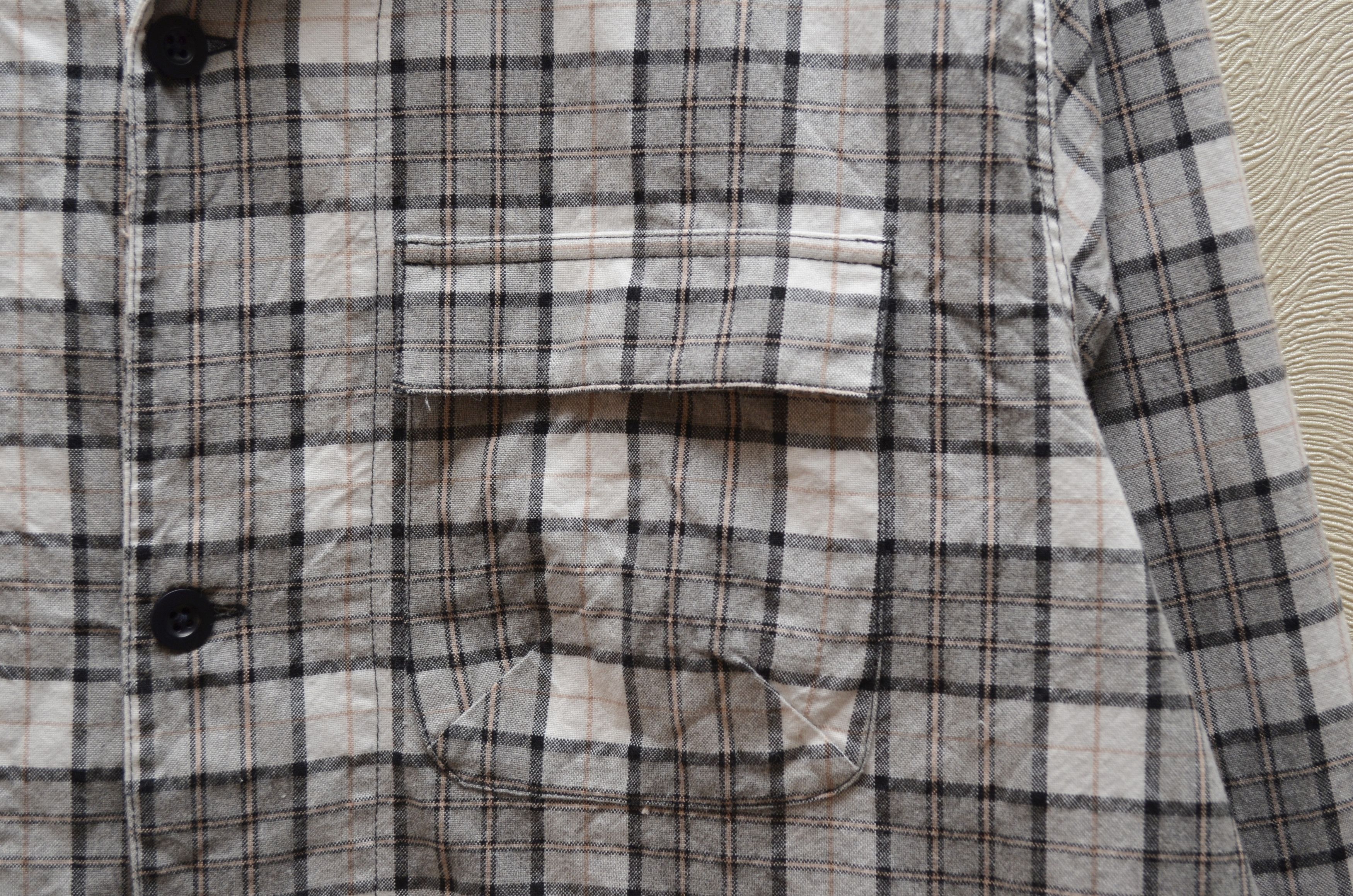 Albam Albam Miles Open Collar Check Flannel Shirt Sz S Size US S / EU 44-46 / 1 - 6 Thumbnail