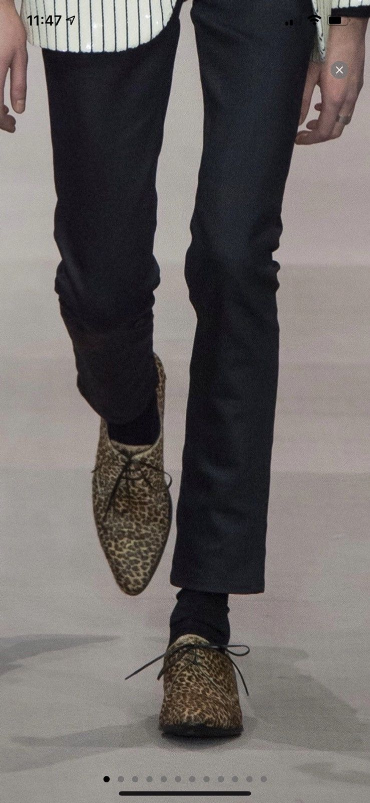 Celine × Hedi Slimane Rare babycat SS19 Babycat jacno Size US 8 / EU 41 - 2 Thumbnail