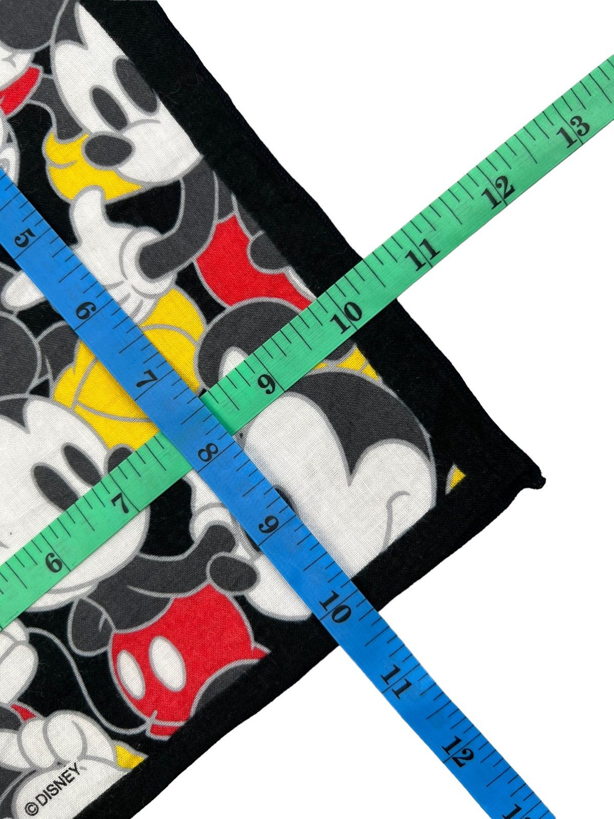 Japanese Brand Mickey Mouse Handkerchief Neckerchief Bandana Pocketsquare Size ONE SIZE - 4 Thumbnail