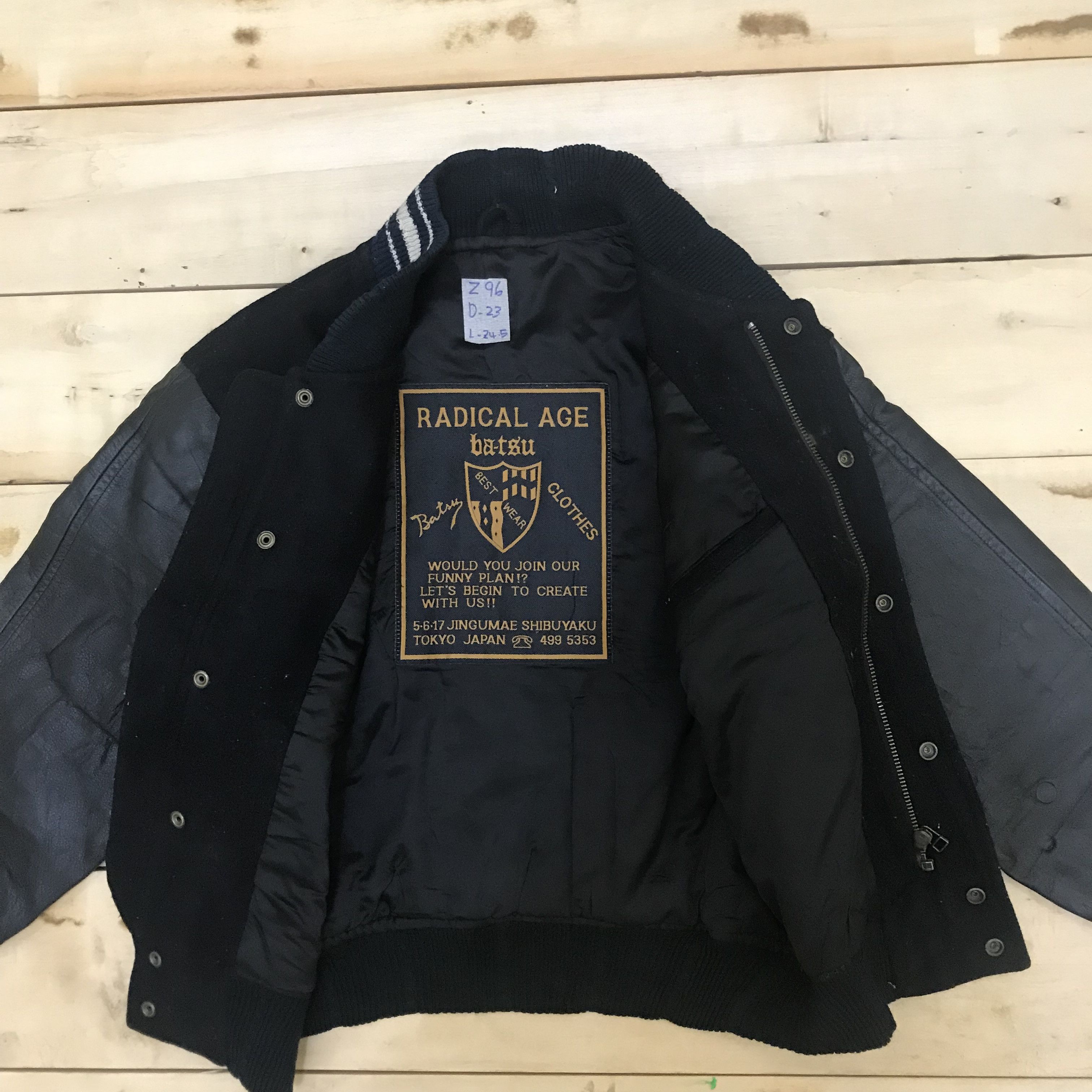 Hysteric Glamour × Japanese Brand Z96 BA-TSU RADICAL AGE SHIBUYAKU TOKYO VARSITY JACKET Size US M / EU 48-50 / 2 - 7 Thumbnail